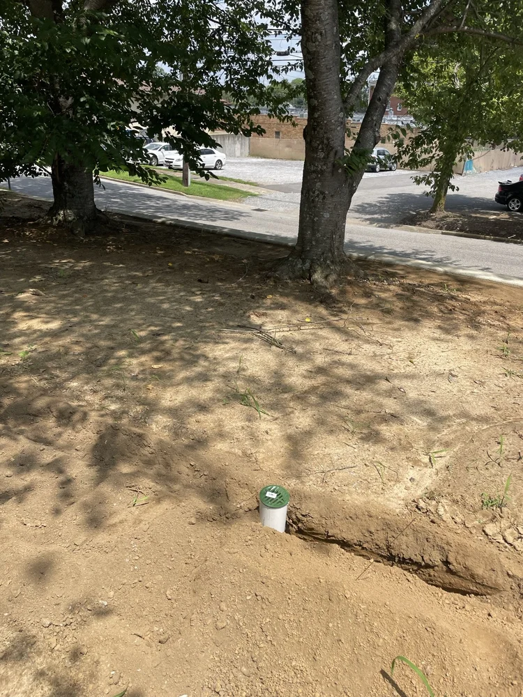 Finished underground drain pop-up emitter outlet
