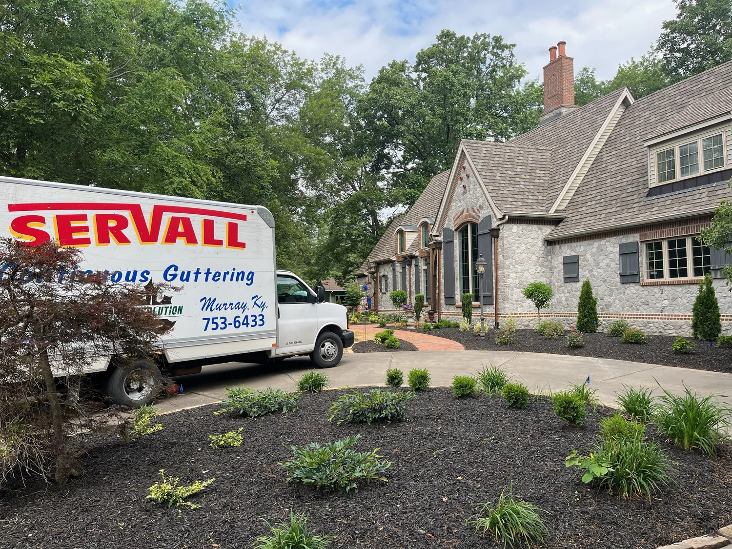 Servall gutter installation