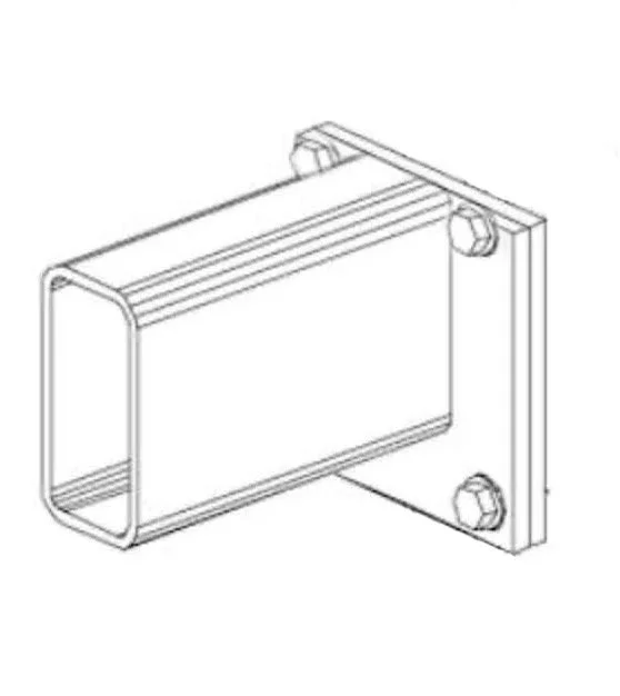 Hidden steel support bracket for floating Concrete fireplace hearth installation