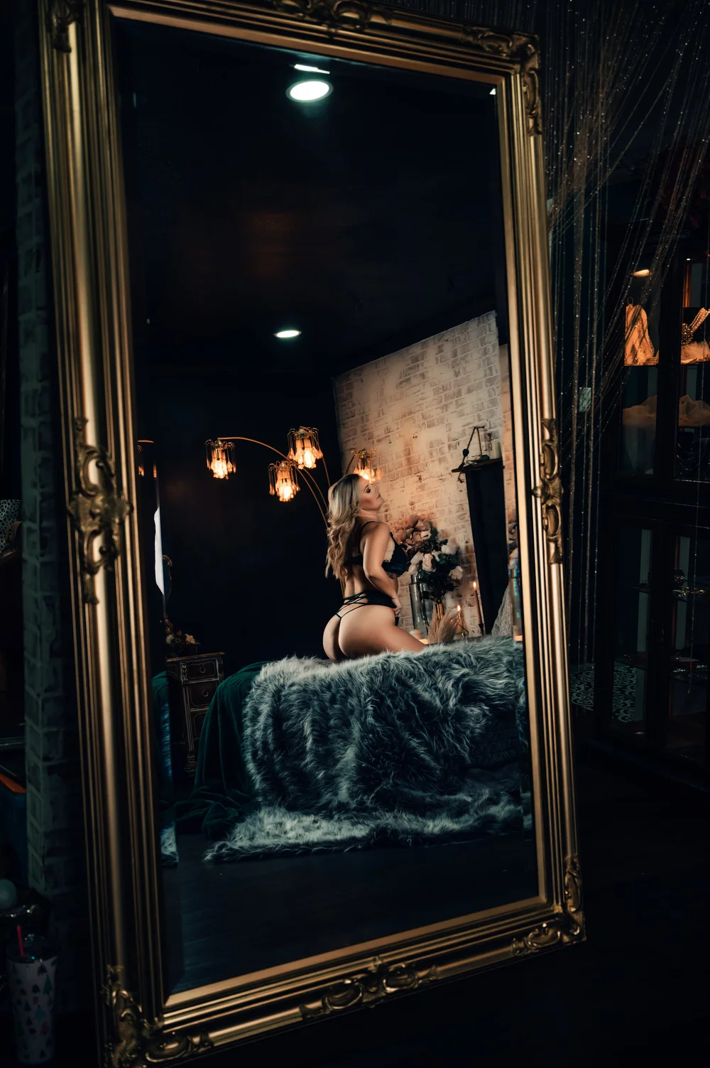 Styled detail from a private bridal boudoir session