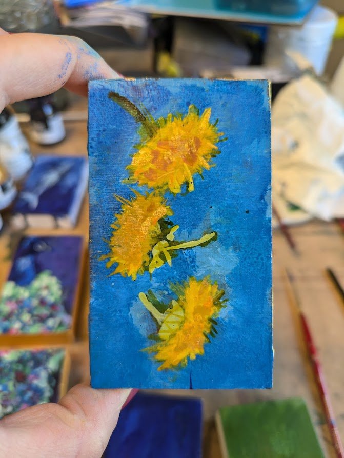 Dandelion Painting