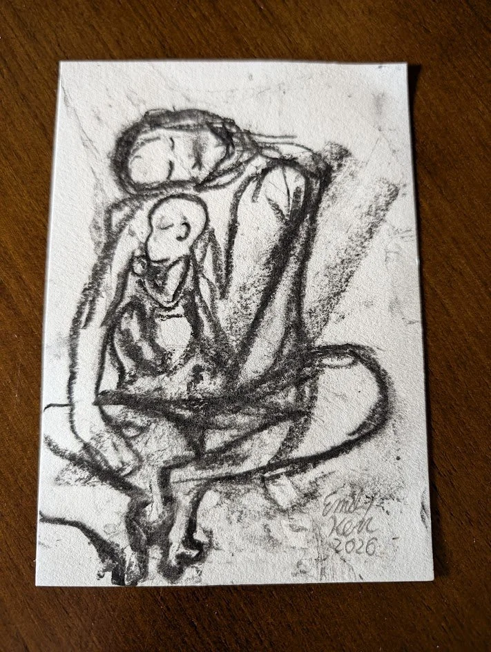Mother Baby Dyad Gesture Drawing