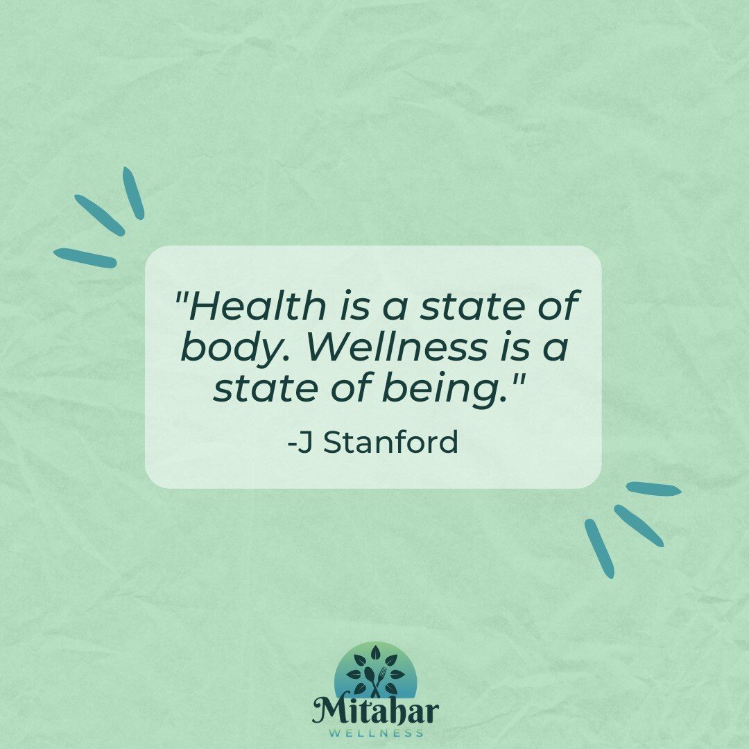 Being &quot;healthy&quot; is not just about physical fitness. True wellness comes from finding balance in all aspects of your life by nurturing your mind and body through balanced nutrition, regular exercise, quality sleep, and positive relationships