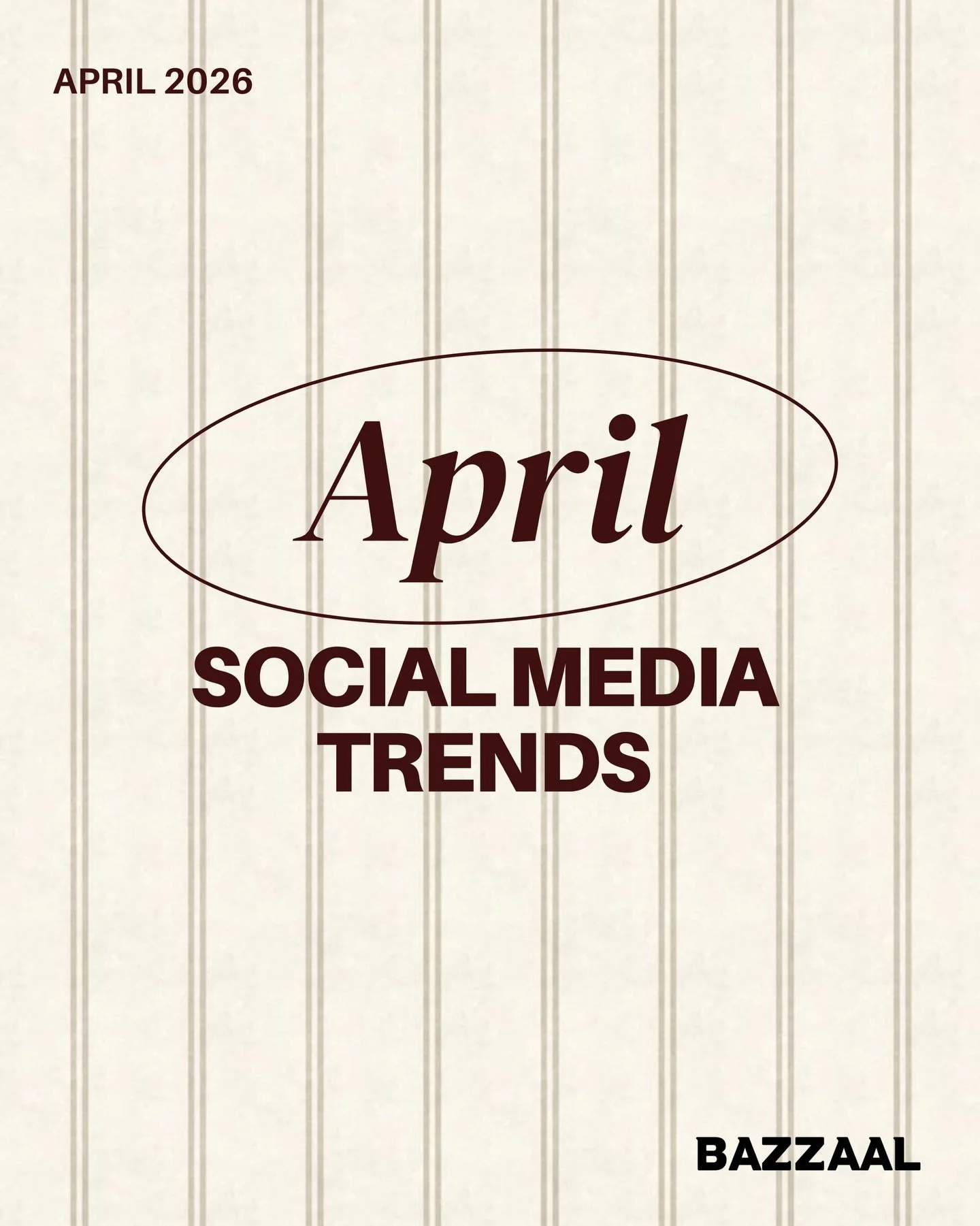⭐️ April 2026 Social Media Trends ⭐️

What was your favorite trend this month? Let us know in the comments &darr;
.
.
.
.
#socialmediatrends #trendalert #trendingreels #contentideas #bazzaal