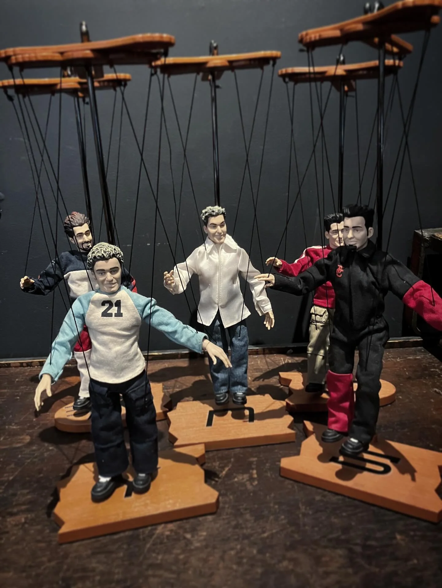 baby you&rsquo;re not the only one that wants these *NSYNC marionettes 🎶
.
#nsync #marionettes #loottheshop