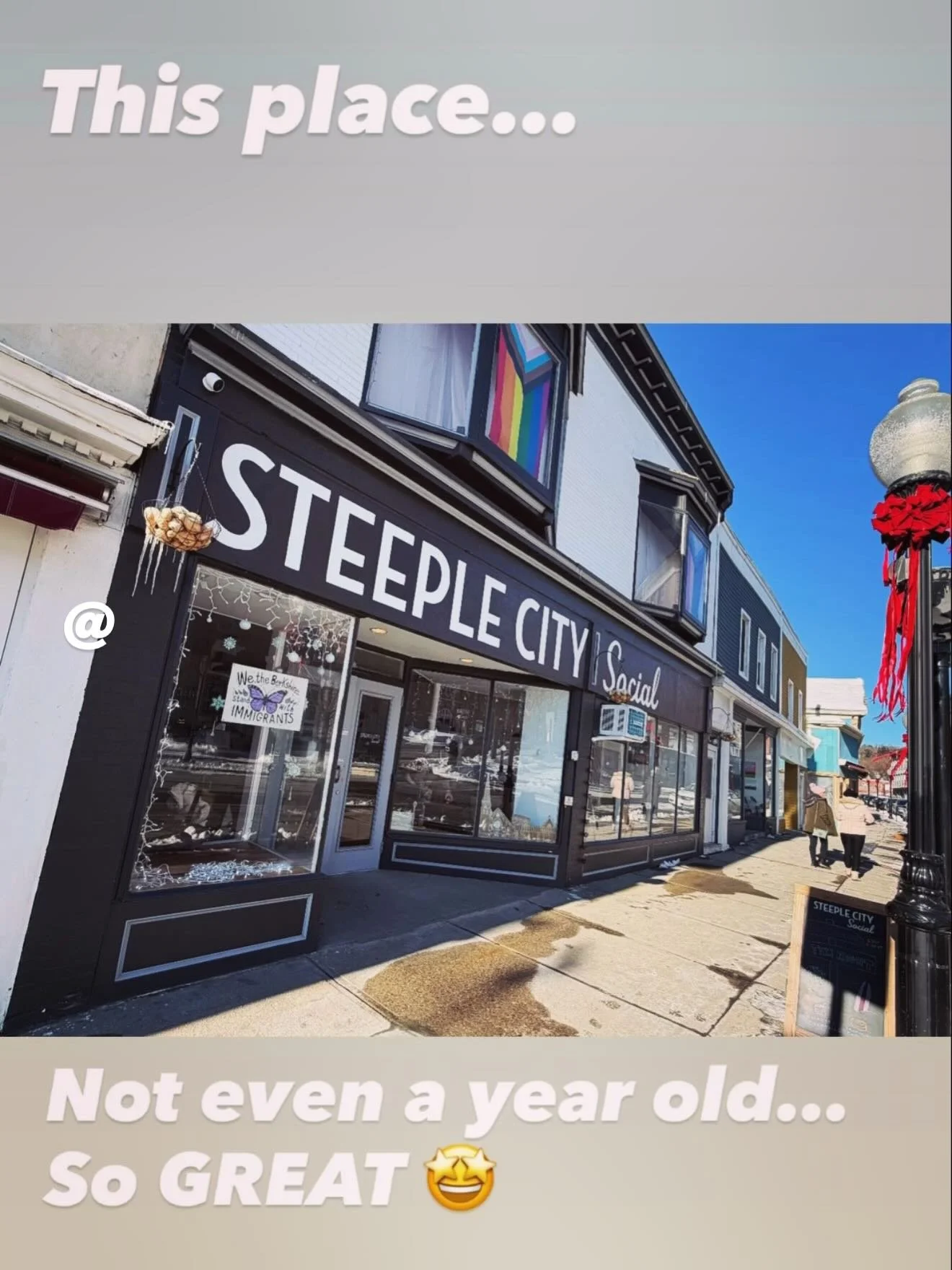 Explored GRITTY n BEAUTIFUL NORTH ADAMS last weekend&hellip;was psyched to find @steeplecitysocial on EAGLE ST&hellip; right across from FAMED 
JACK&rsquo;S HOTDOG STAND&hellip; GREAT VIBES&hellip;BEAUTIFUL, THOUGHTFUL SPACE &amp; YUMMO FOOD&hellip;
