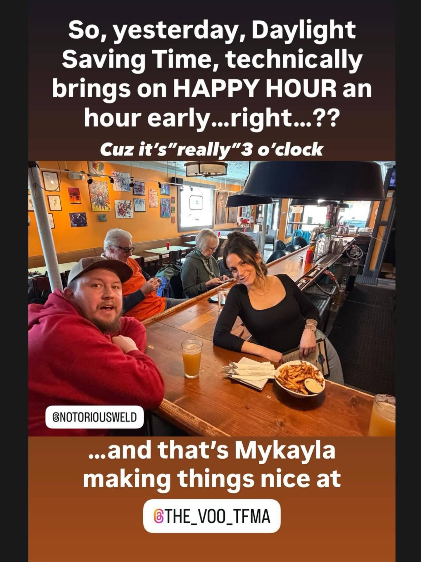 Does this make sense?? Anyway&hellip;
thanks Bander for the help in what will be a very interesting COLLECTION we will roll out very soon at LOOT. 
Cheers😘

#daylightsavingstime #goodtimes #happyhour #turnersfalls