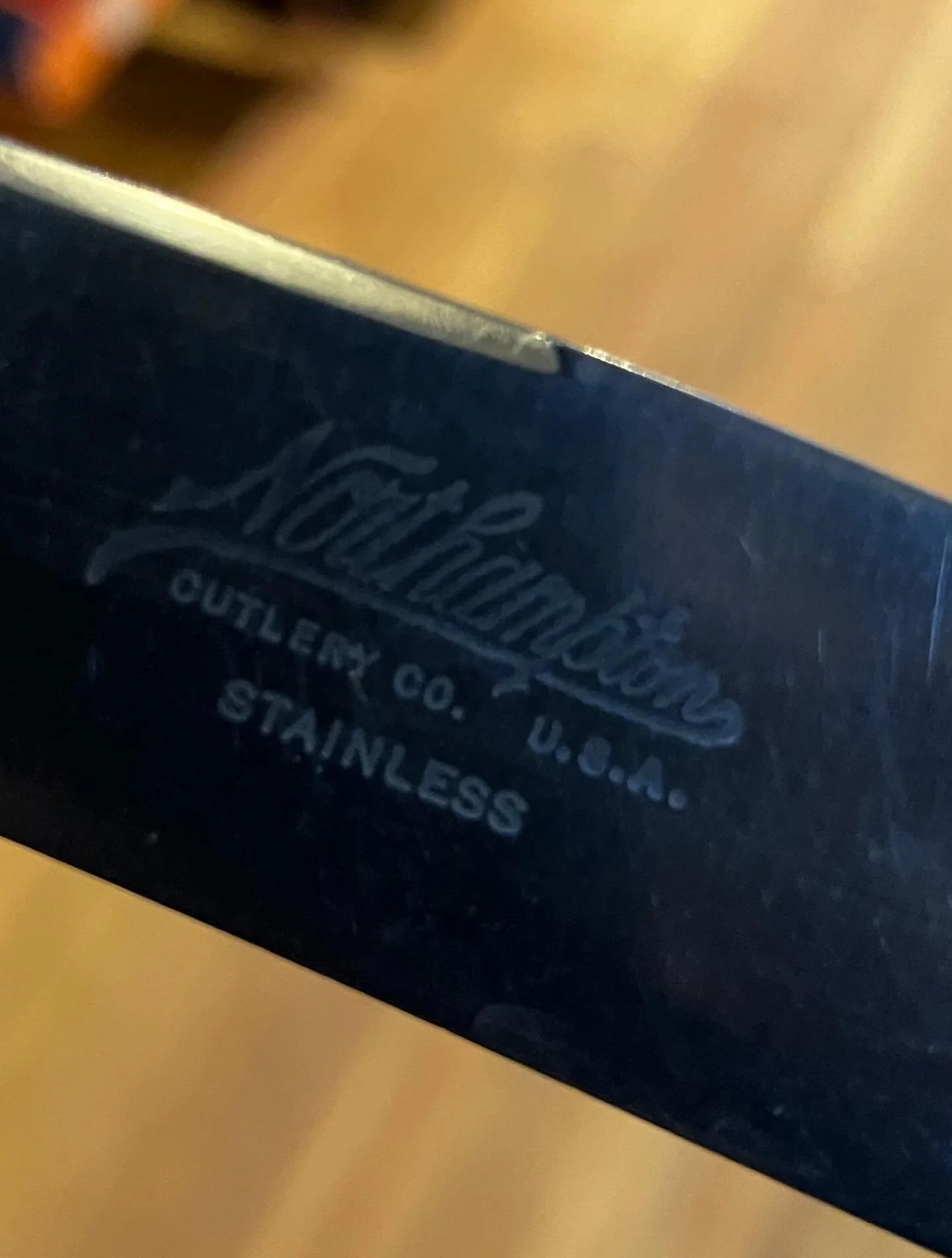 Northampton Cutlery Company knives with celluloid handles 🔪1930s? a fab bit of local history 

#northamptoncutleryco #dinnerware #celluloid