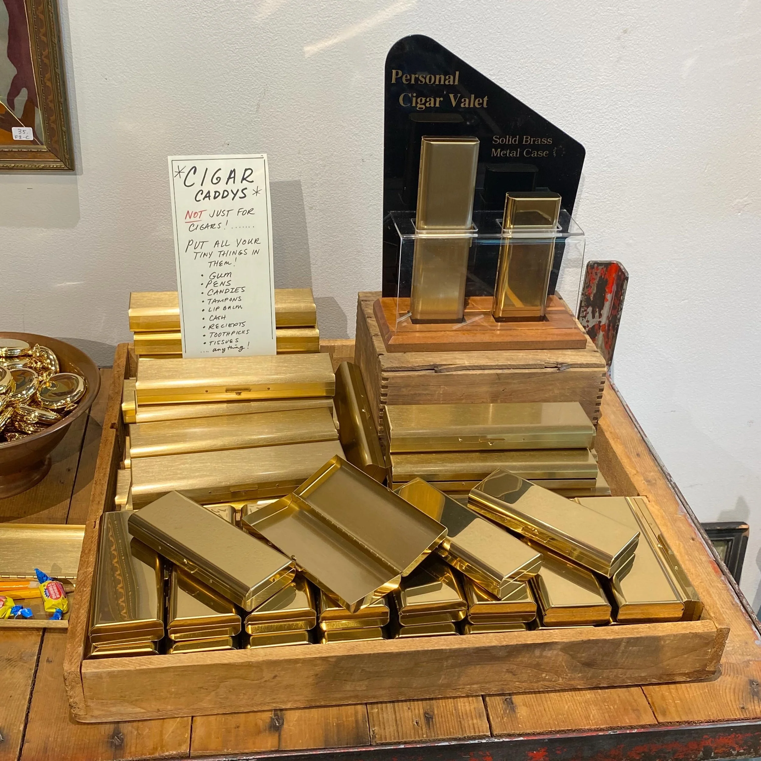 So many brass boxes!!!
Manufactured in Rhode Island/made for cigars&hellip;.but you can use them for so many other things!
Also DIY lockets!
Also made in Rhode Island and these were for pocket watches&hellip;..but again&hellip;.skys the limit on uses