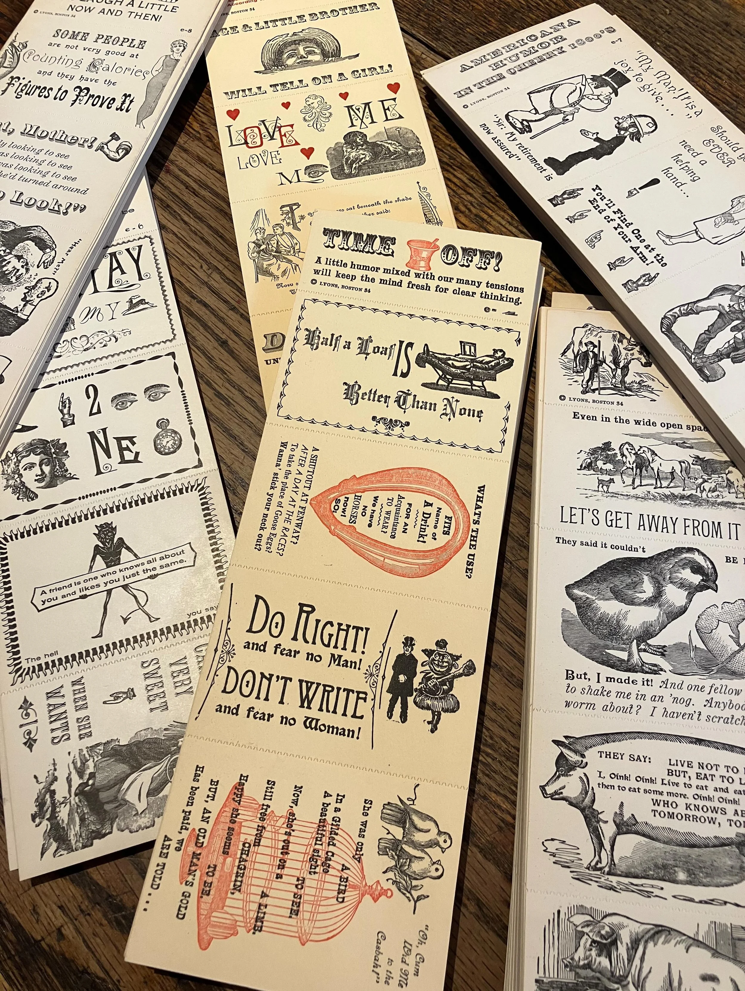 hey letterpress lovers - check out these fun prints from the legendary Boston printer and antique type collector TJ Lyons, c.1970s-80s
.
#letterpress #tjlyons #letterpressprinting #lootfoundandmade