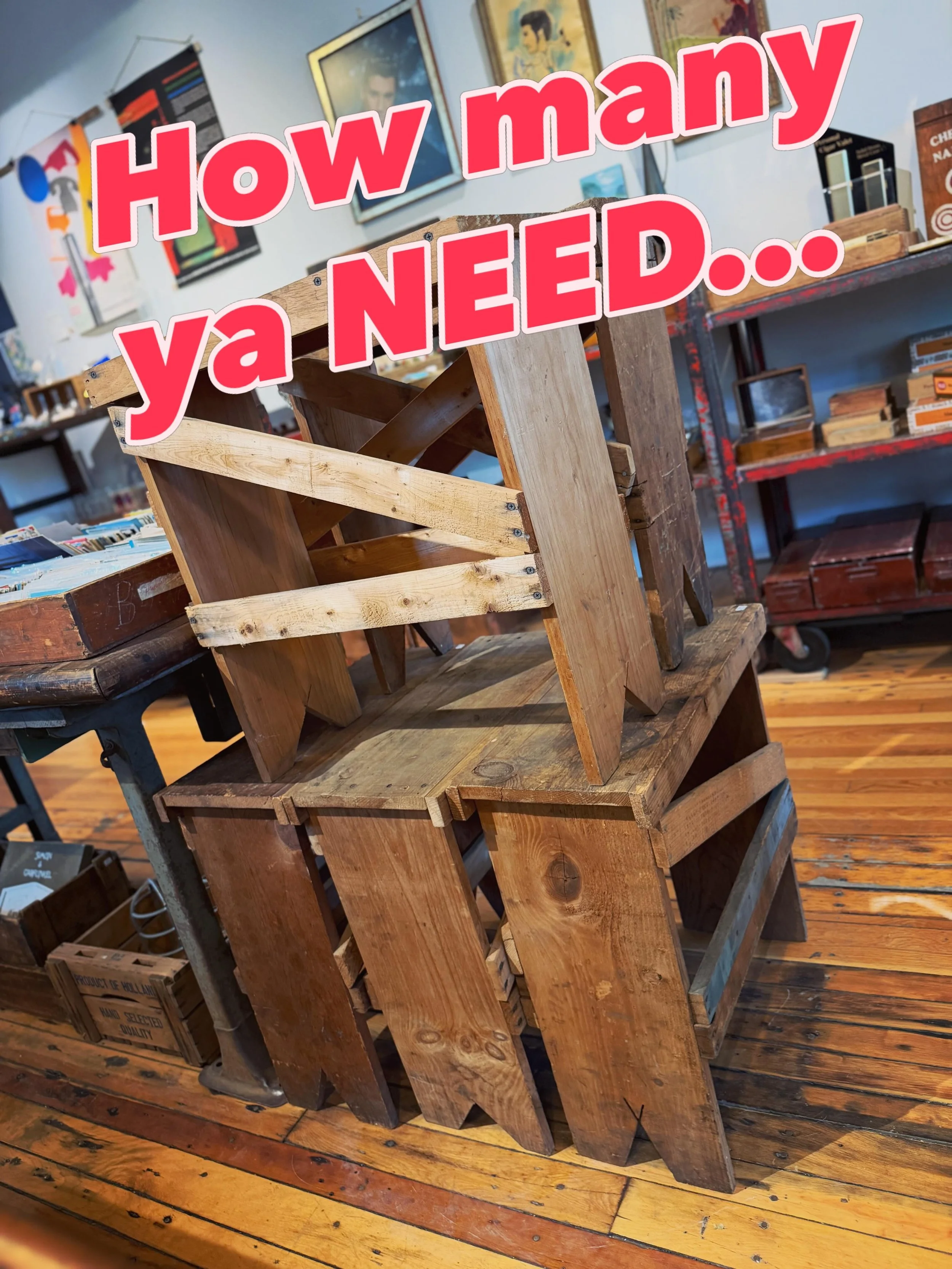 SO MANY JEWELRY FACTORY kick press side tables&hellip;would have been between each kick press machine to hold tooling n what not while they stamped out them lockets by the thousands&hellip;😅
They gotta farmy/factory look&hellip; 
NOT PRECIOUS but st