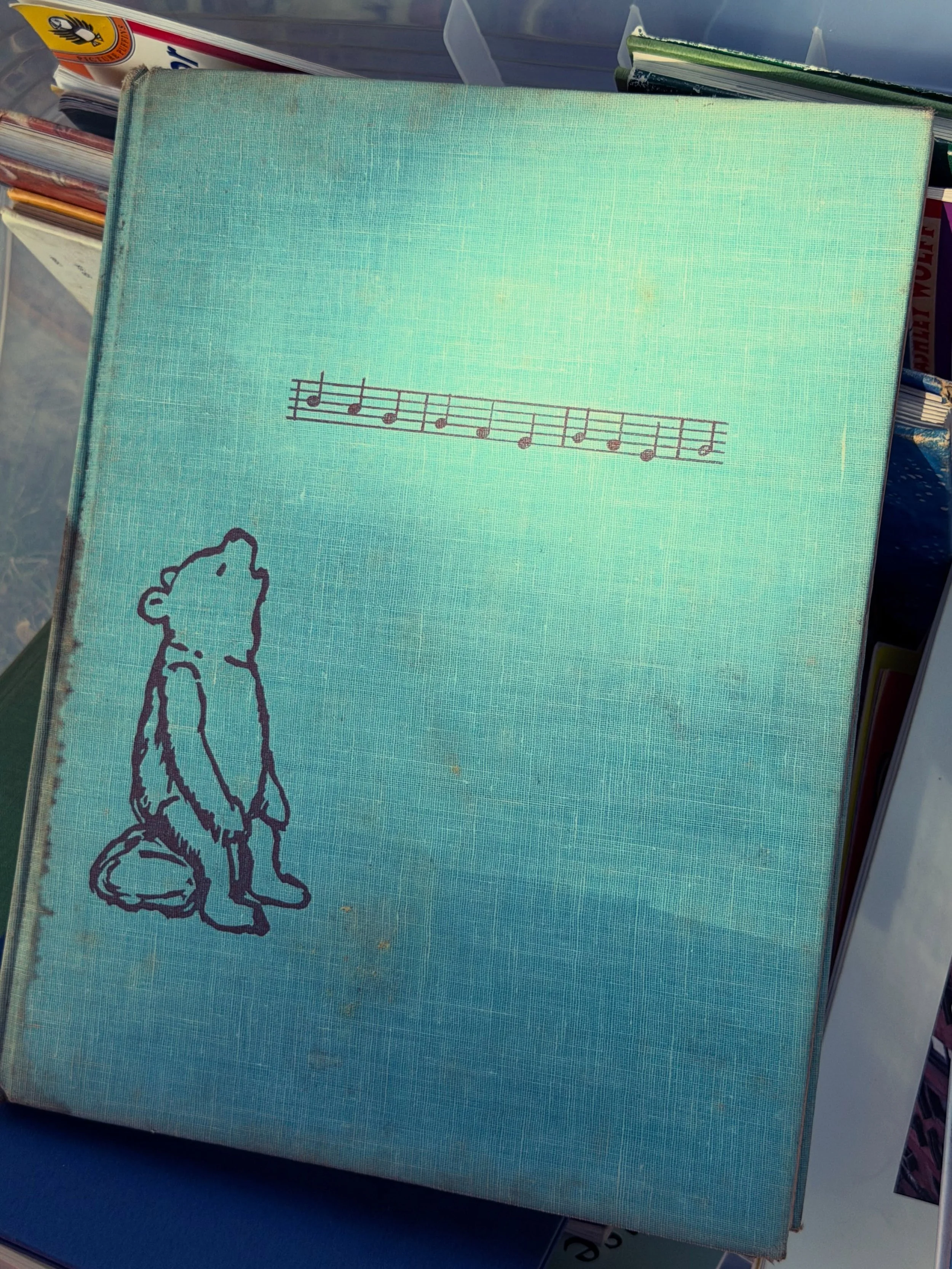 Pooh in the wilds of Greenfield&hellip;
Looked like the Velveteen Rabbit

#winniethepooh #books #wear #loved #lootfoundandmade