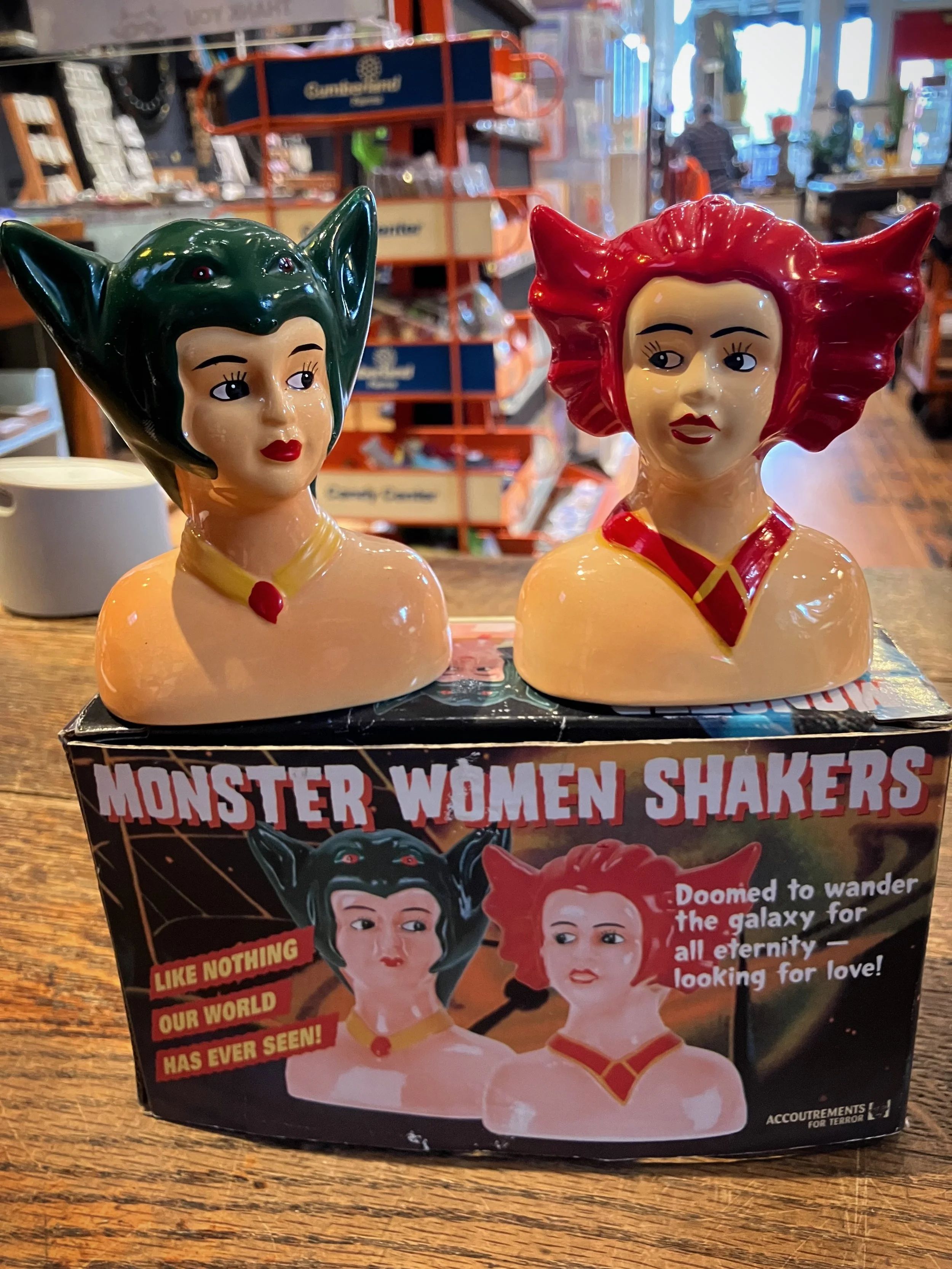 who doesn&rsquo;t need a pair of monster women salt shakers?