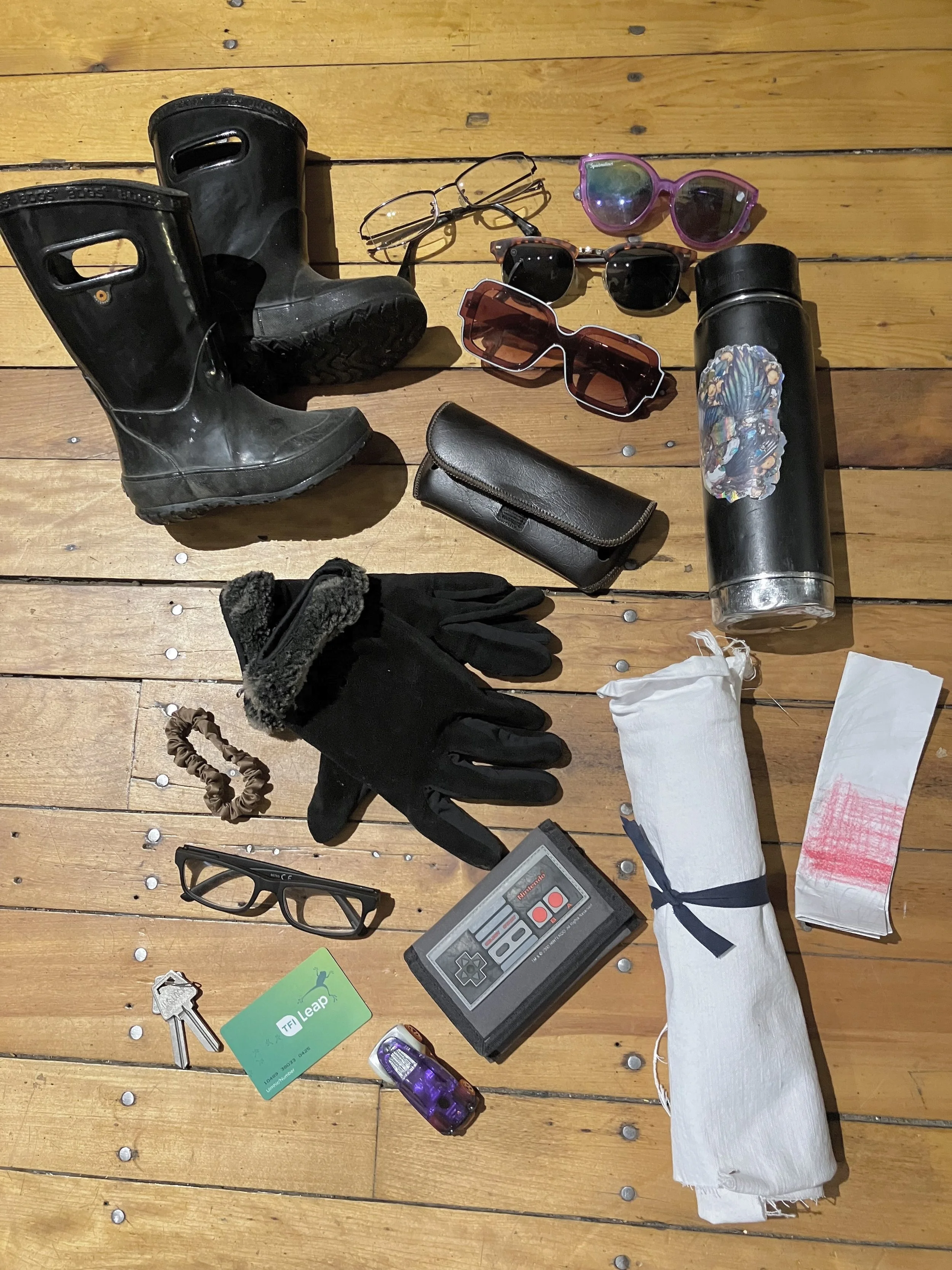 our lost &amp; found box has filled up over the past year - recognize anything?