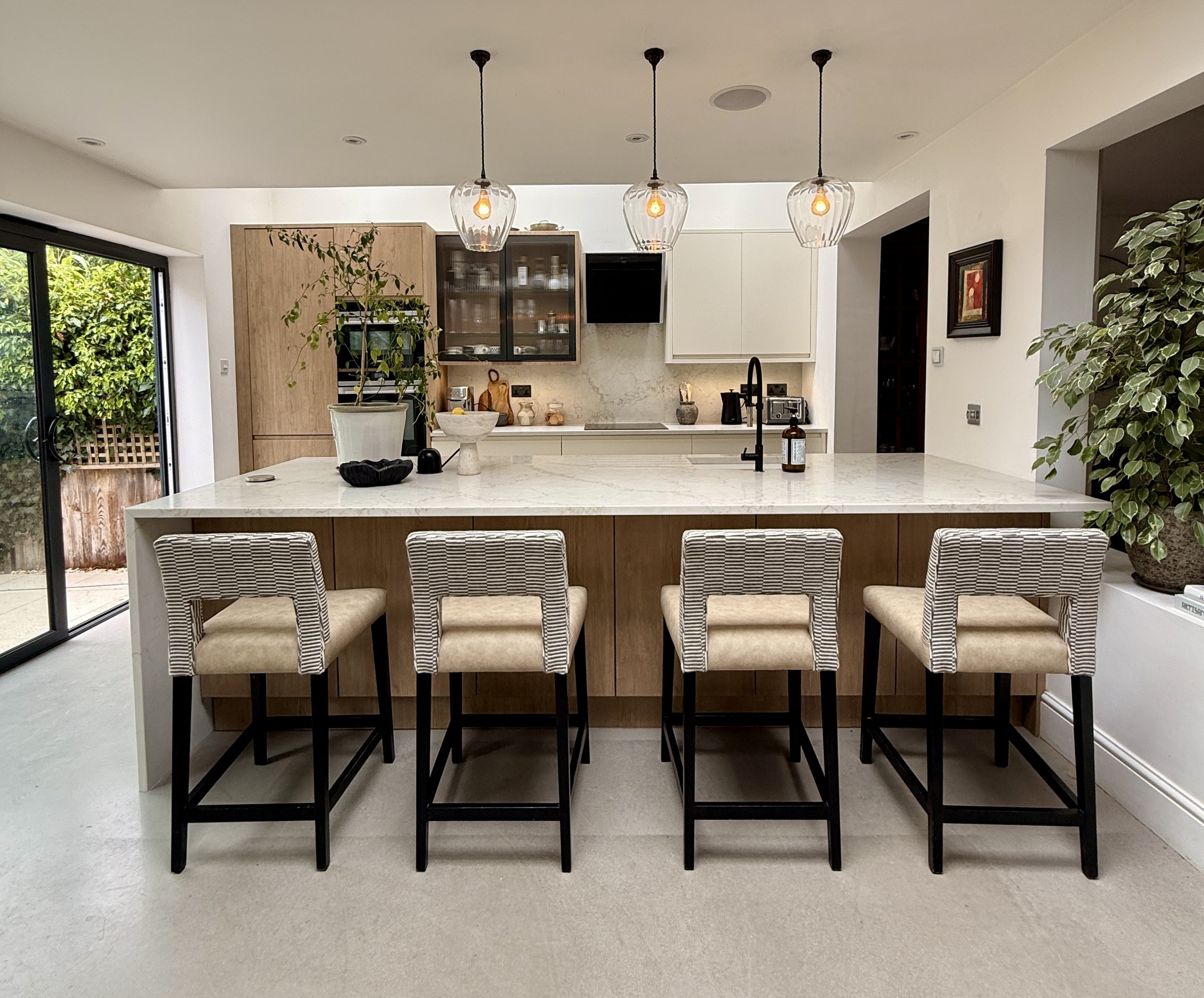 Stylish Kitchen Vinyl Wrap Transformation in Surrey: From Mismatched to Modern Luxury