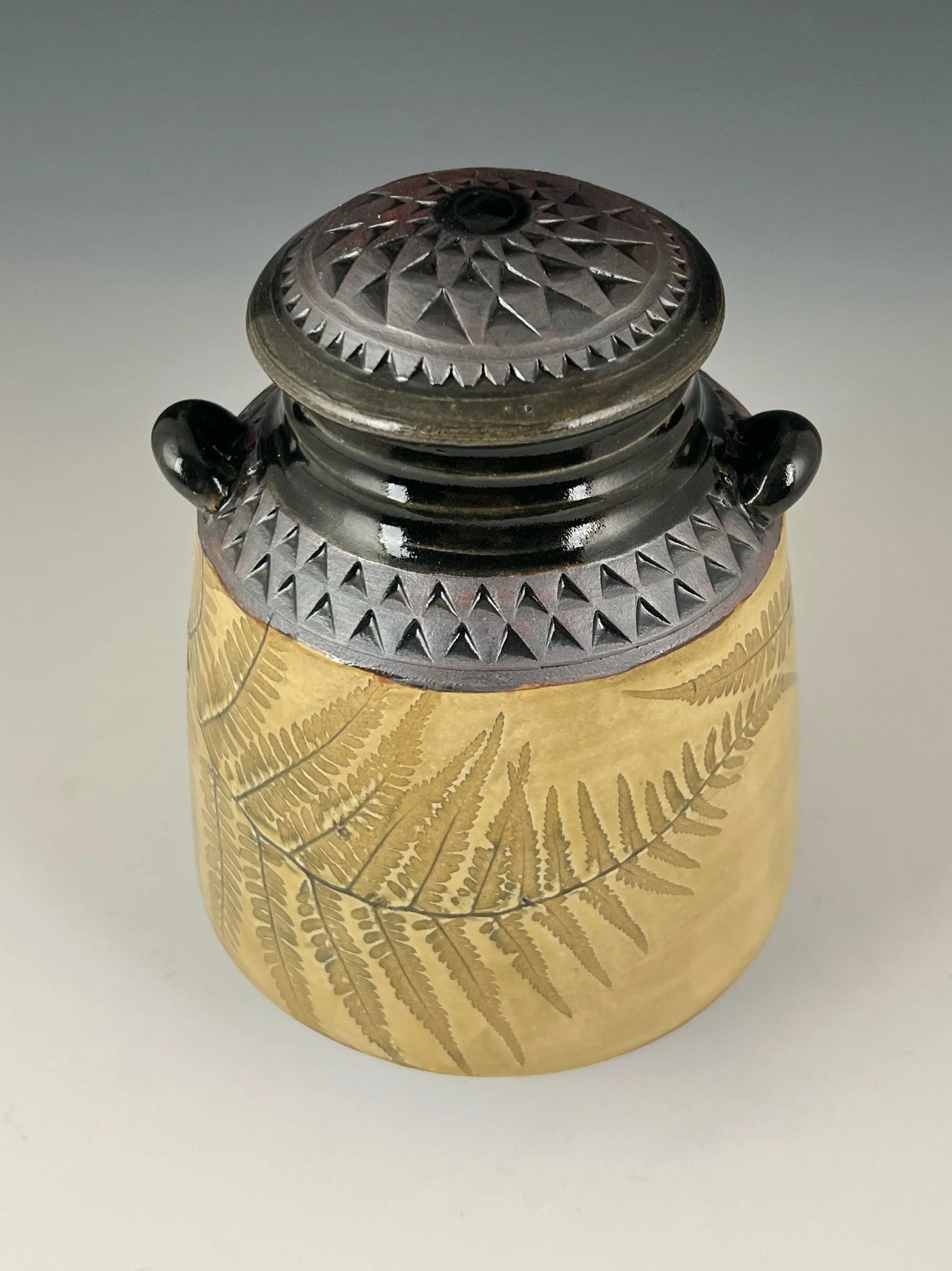 Lidded Amber Fern Jar Top.jpg