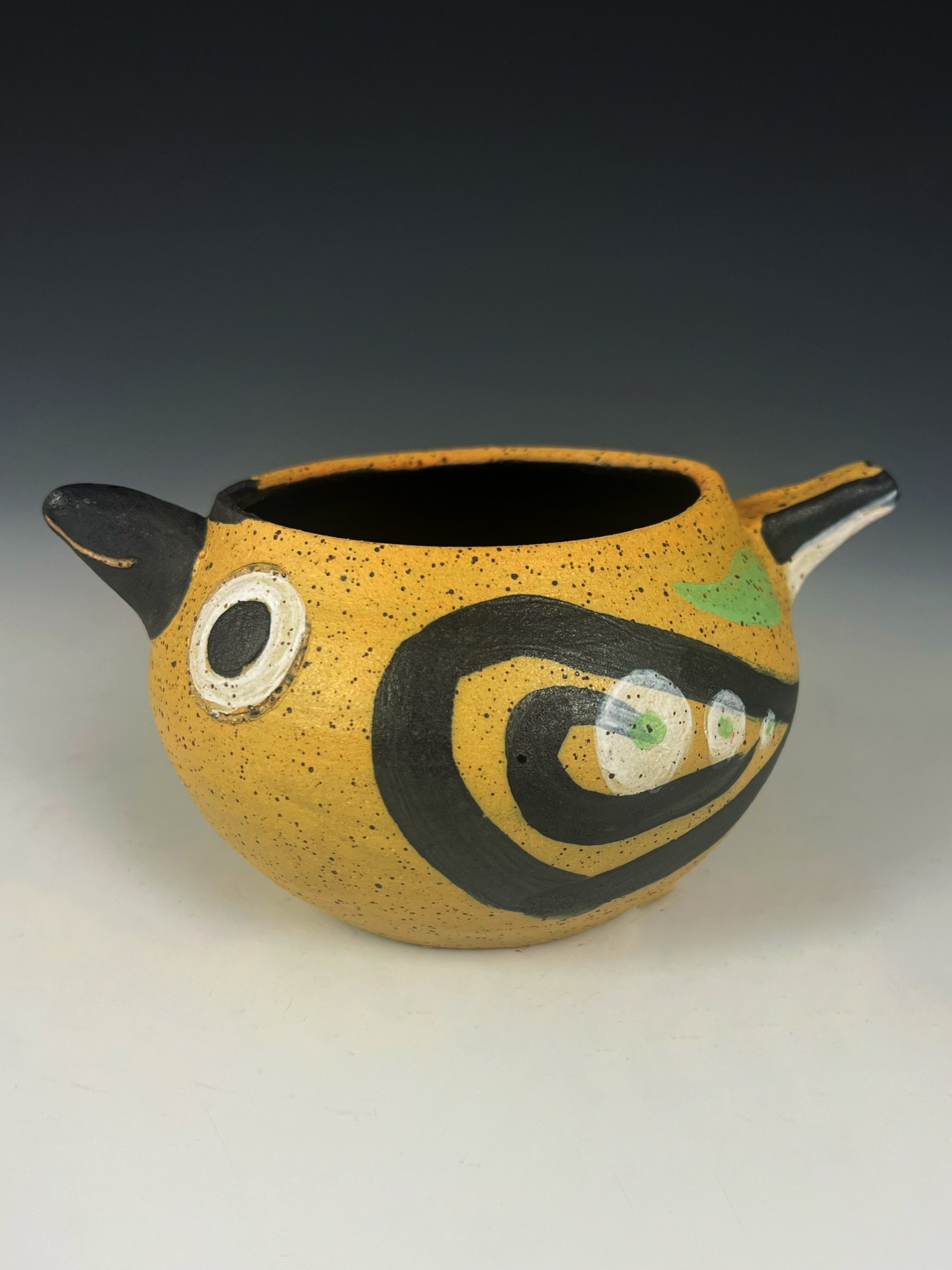 Danish Modern Yellow Bird Bowl
