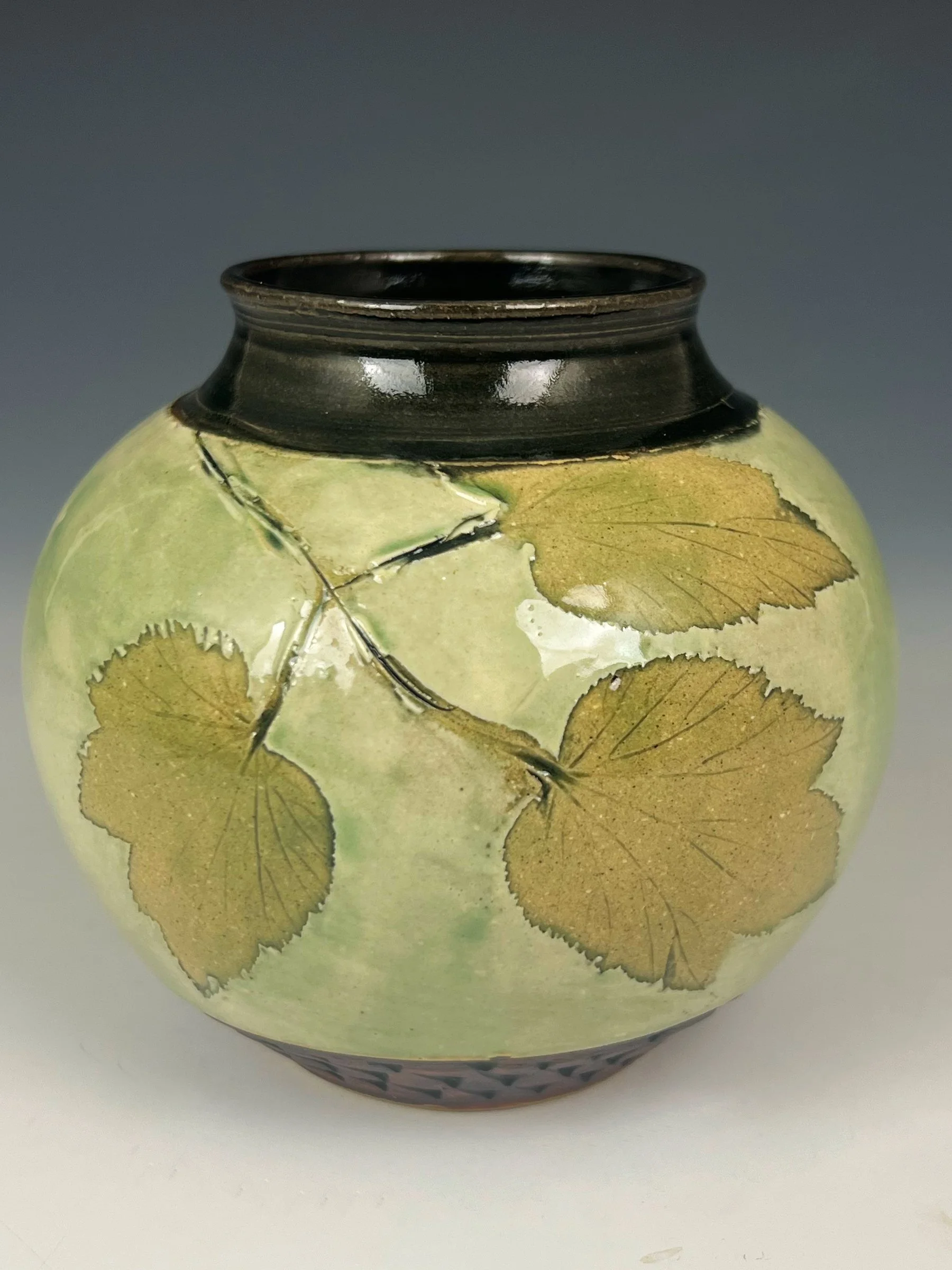 Small Round Vase in Jade