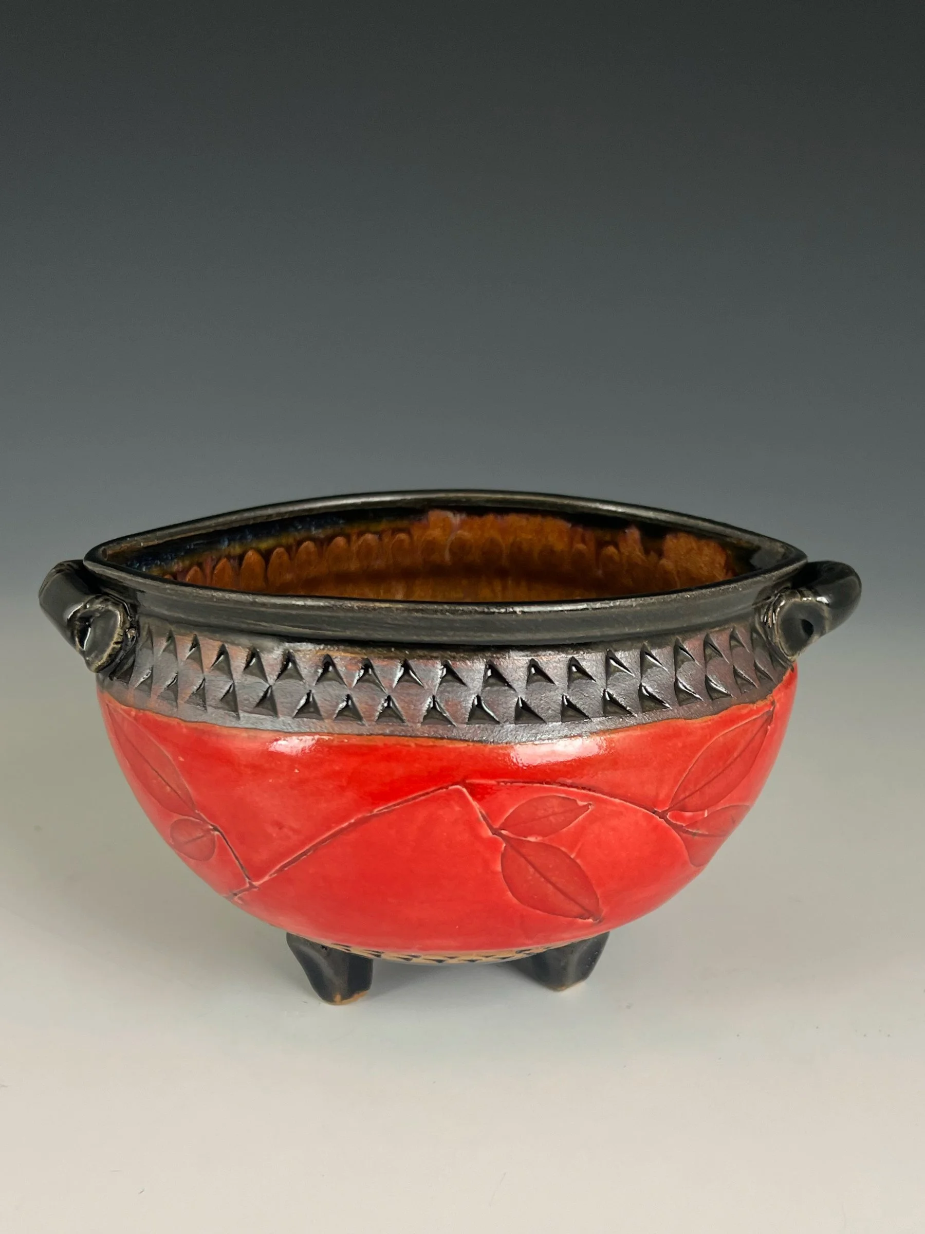 Oval Footed Bowl Red.jpg