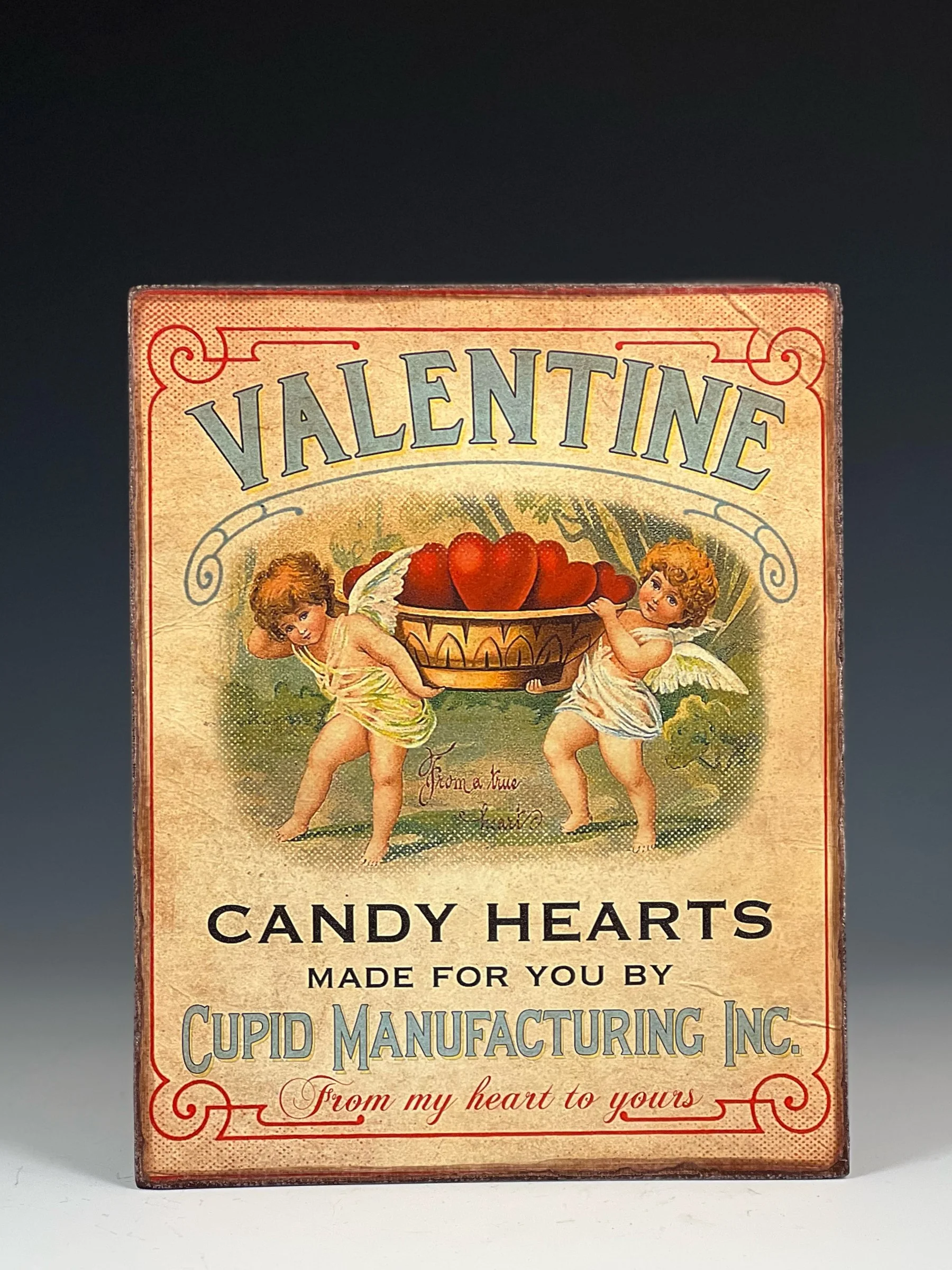 Vintage Valentine Candy Hearts Poster Board