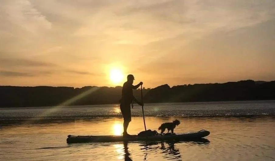Paddleboarding, Clywedog, Llanidloes