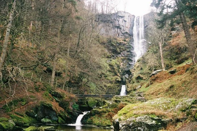Pistyll Rhaeadr Waterfall, Llanrhaeadr  ym Mochnant, Mid Wales