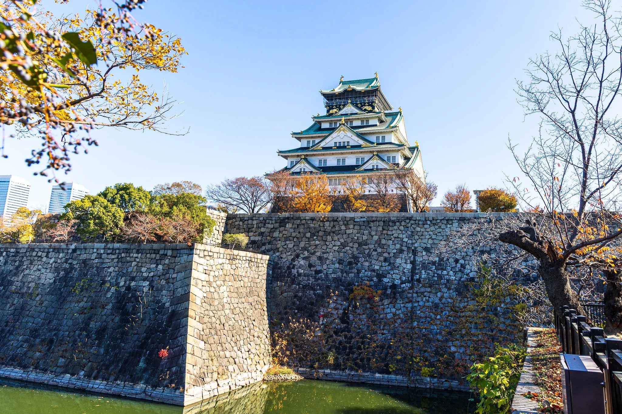 Osaka Castle from Nishinomaru Garden