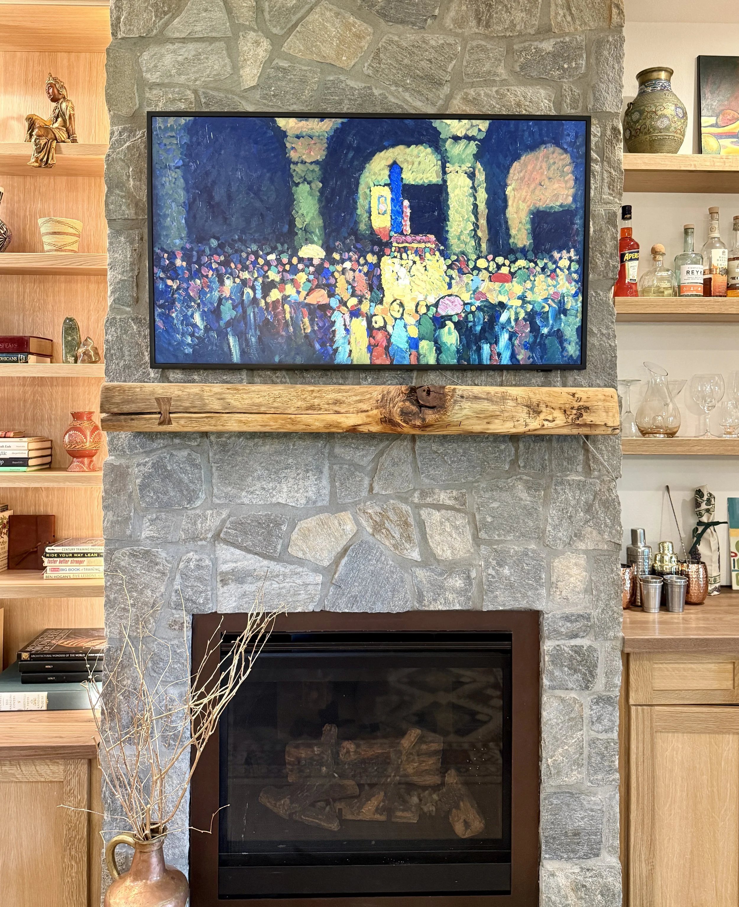 Live Edge Mantel