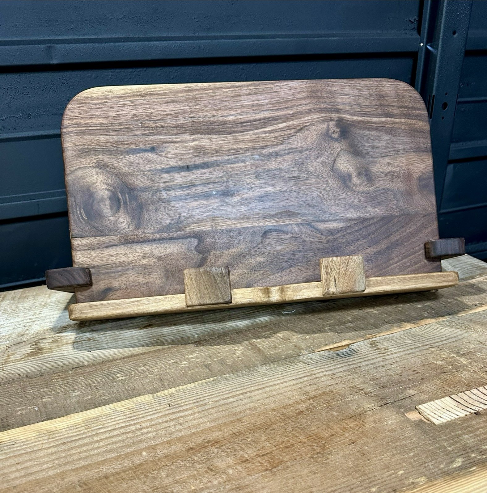 Walnut Recipe Stand