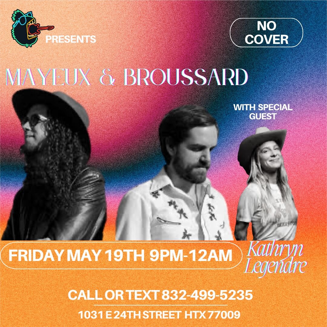 Just a free lil' old show with Mayeux &amp; Broussard, with a side of Kathryn Legendre...💥💥💥 #houstonlivemusic #secrethouston #365houston #DanElectros #houstoncountry #houstonhotspots #freelivemusic #stufftodoinhouston