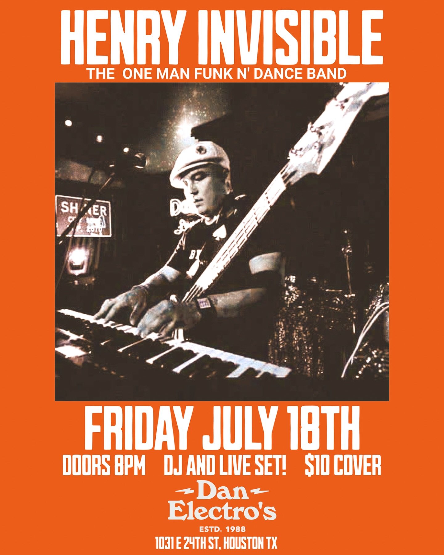 Don’t miss out on a funky Friday night with Henry Invisible this weekend!!
🕺🏽🕺🏽🕺🏽🕺🏽
Buy Your Tickets TODAY!
https://www.stubwire.com/e/36169/henryinvisibletheonemanfunkdancebanddanceparty/danelectros/