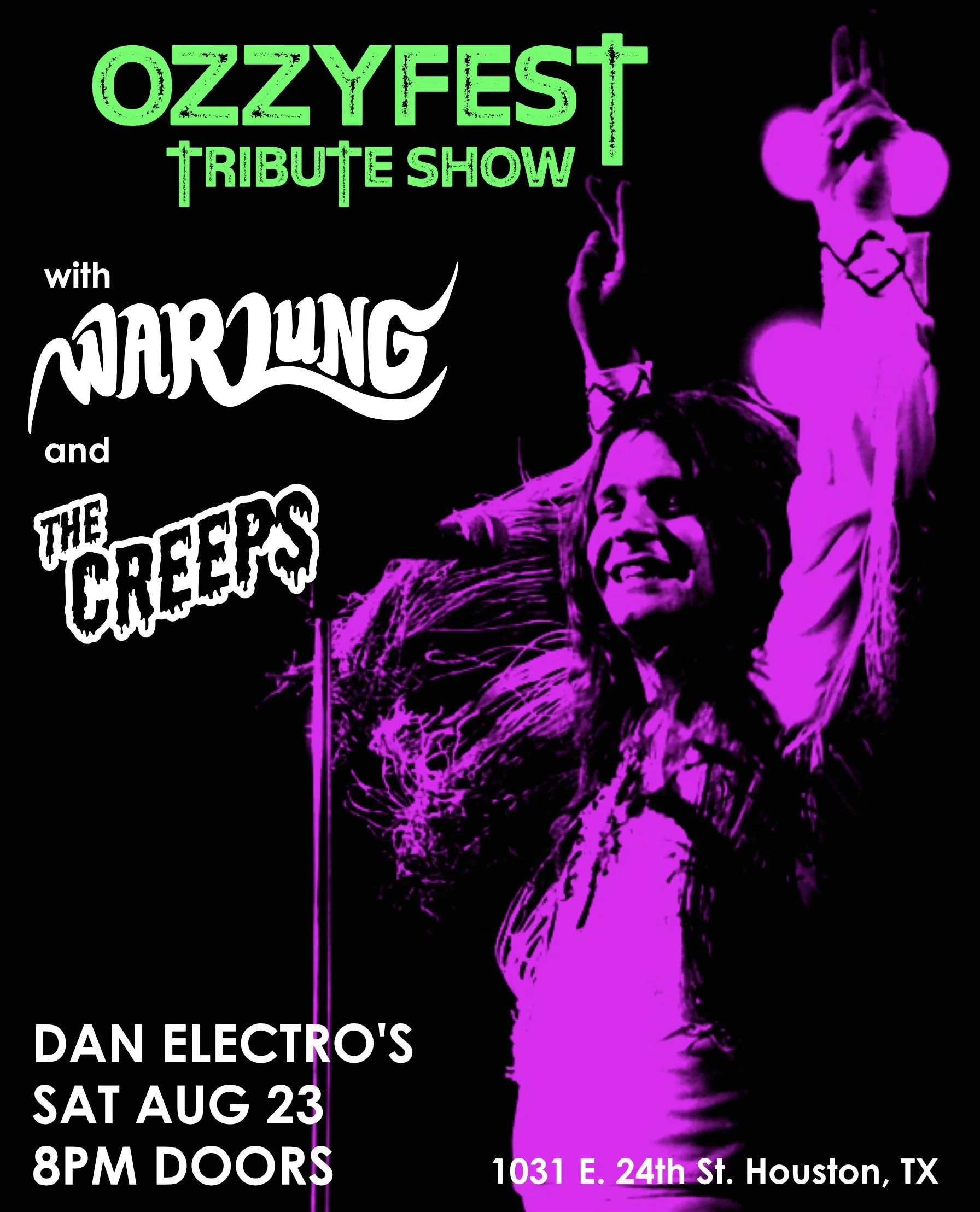 OzzyFest Tribute w Warlung and the Creeps 