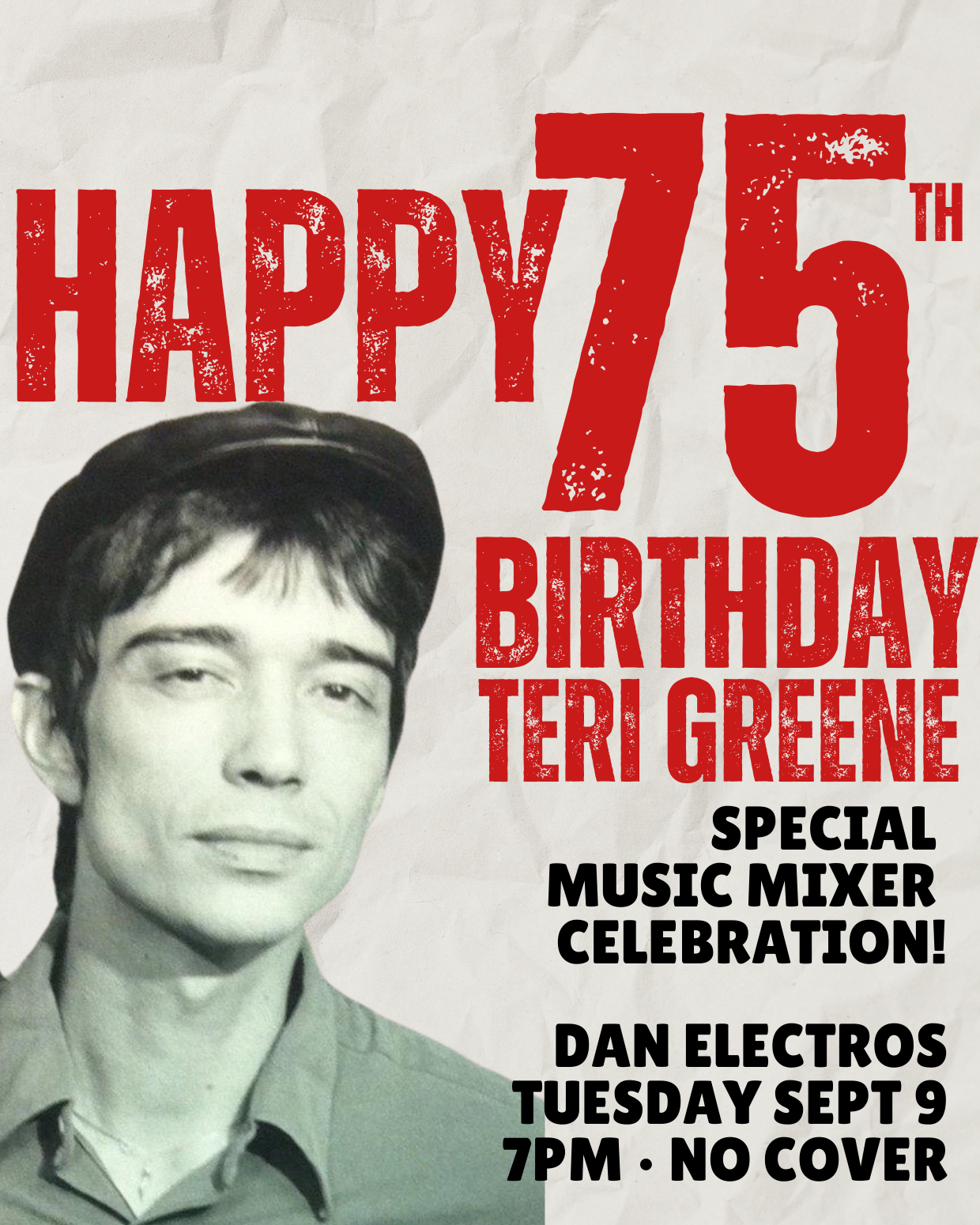 Teri Greene’s 75th Birthday Music Mixer & Jam