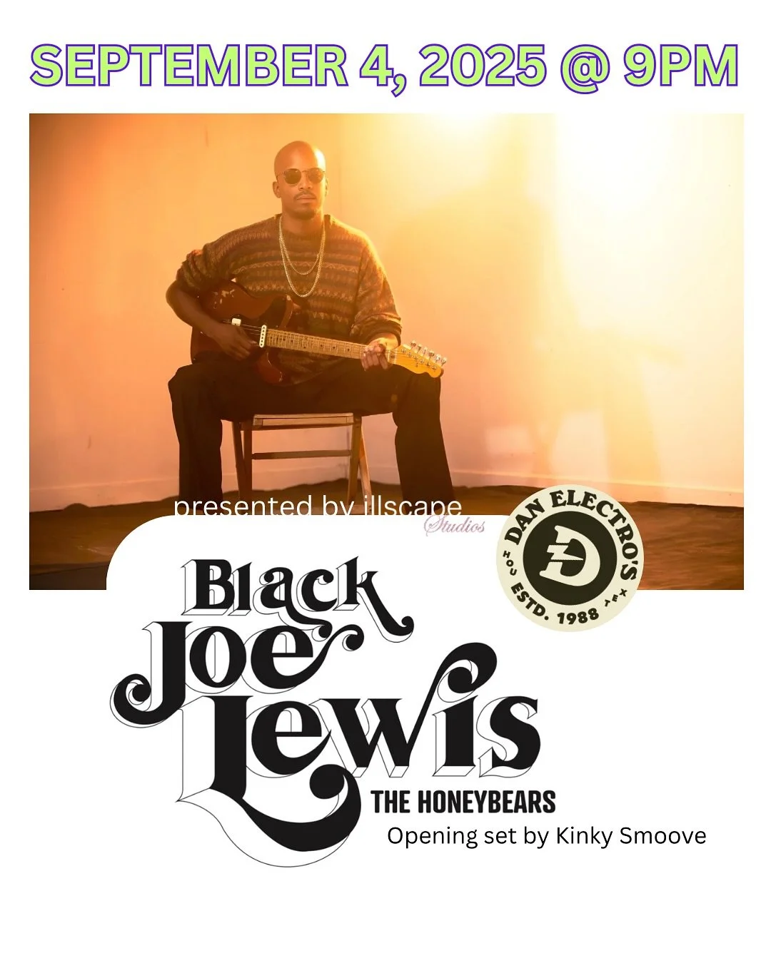 Can you believe it’s already September!?!?
We’re kicking this month with a weekend of bangers!!
💥💥
Thursday: @blackjoelewis
Friday: @los_skarnales @stjudashtx @flaminhellcats @chicanoboulevard
Saturday: (Matinee Show) Trey Cavazos C