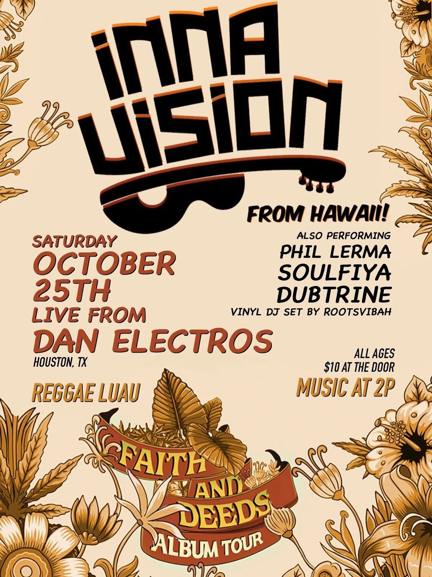 🌴REGGAE LUA PARTY🌴
Oct 25 • Only at Dan Electros
@phil_good_music
@soulfiya
@dubtrine
@demrootsmusic DJ Set
This Is An All Ages Party!
Buy Your Tix Today!
https://www.stubwire.com/e/36738/reggaeluauwithinnavisionsoulfiyaphillermademrootst