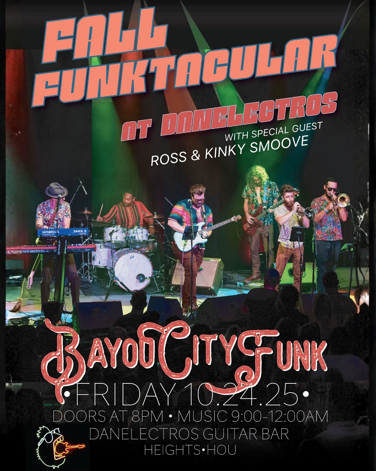BOOM!!! Giant weekend for you Houston!!

Friday: Fall Funktacular w/ @bayoucityfunk @kinkysmoovemusic 

Saturday: (Matinee Show) 1pm Reggae Lua Party w/ @innavision @soulfiya @rootsvibah @dubtrine @phil_good_music 
(Night Show) Yacht Club: The Musica