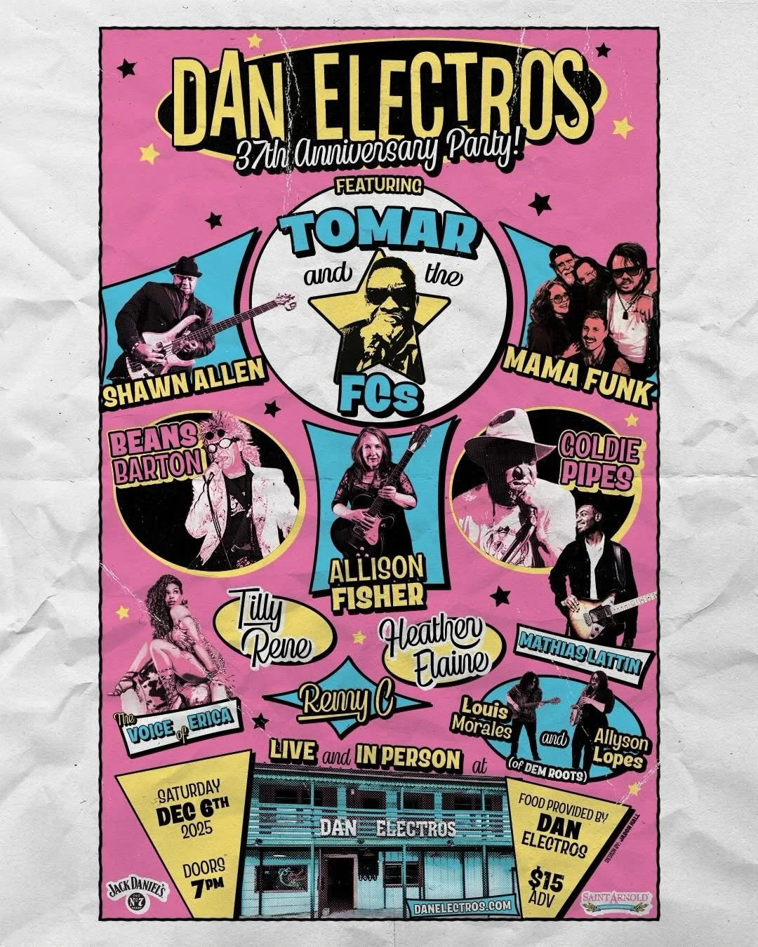 It&rsquo;s FINALLY FRIDAY!!
We&rsquo;re partying here at Dans!!

Friday: PRIVATE PARTY

Saturday: (Matinee Show) Hot n Heavies!
(Night Show) Dan Electros 37th Anniversary Party!!
🎉 🥳

Sunday: (Matinee) Tom Waits Bday Party w Chuck Savage!
(Night Sh