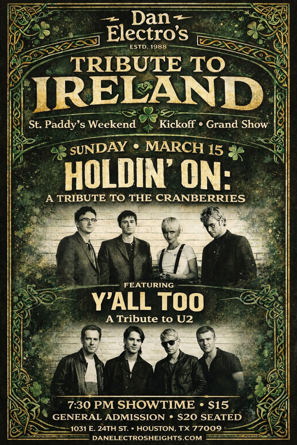 Tribute to Ireland – Holdin’ On (Tribute to The Cranberries) + Y’all Too (Tribute to U2)
