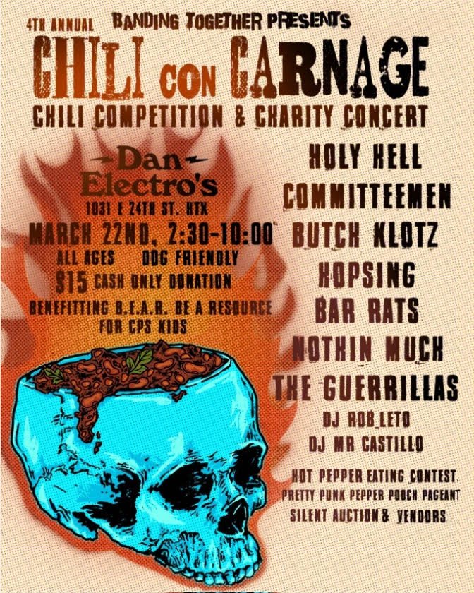 Banding Together’s 4th Annual Chili con Carnage Chili Competition &amp; Charity Concert