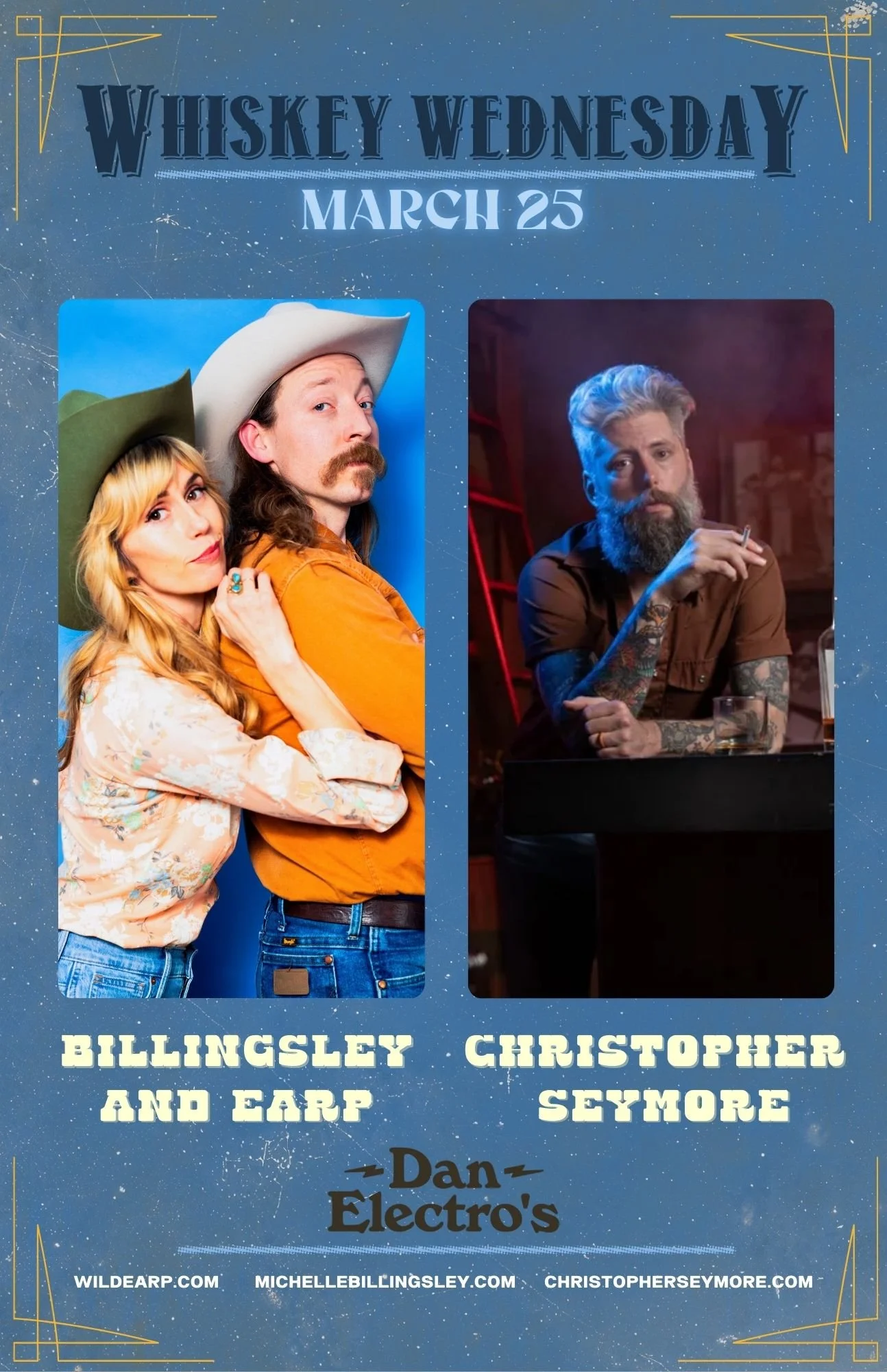 Whiskey Wednesday! Billingsley &amp; Earp w Christopher Seymore