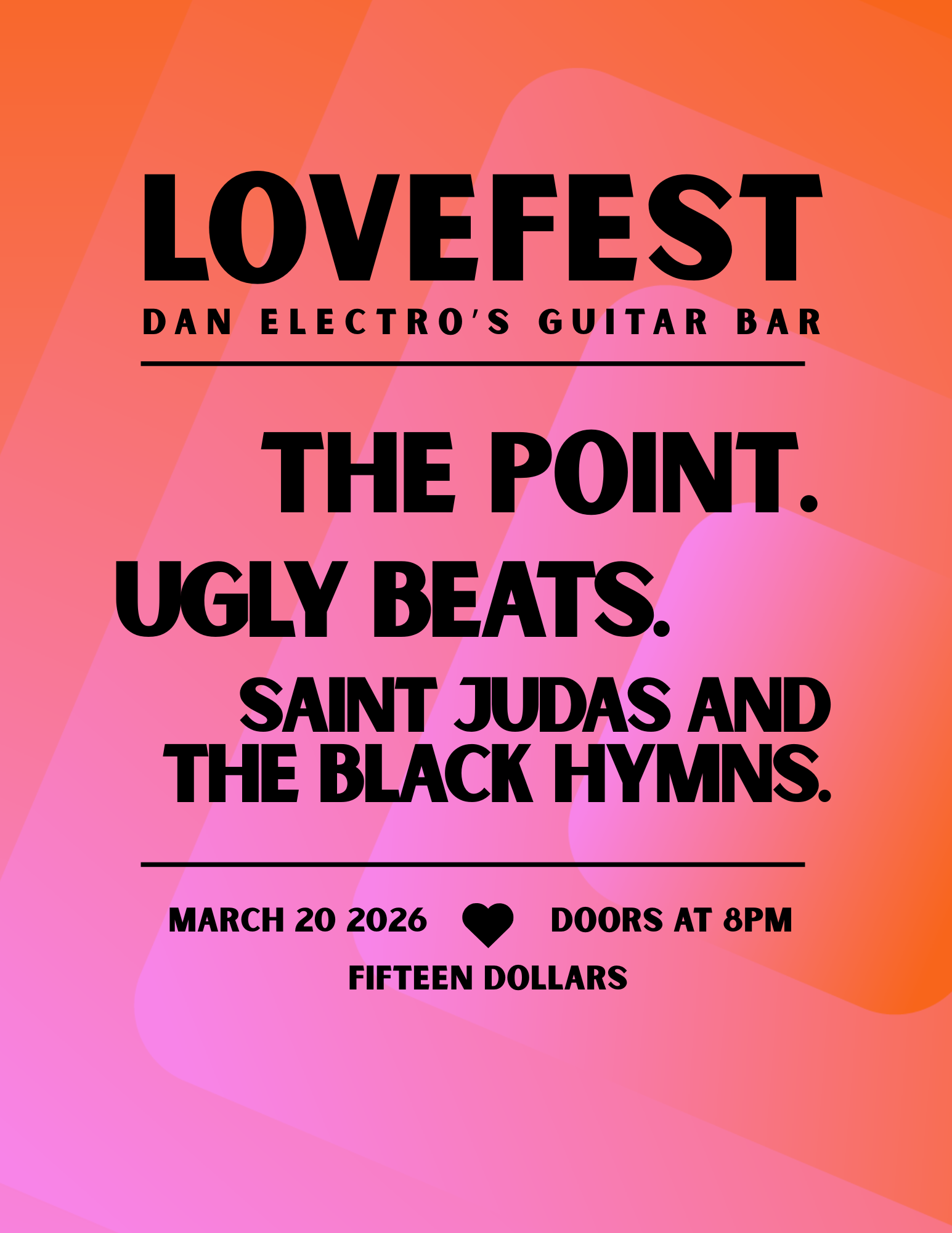 The Point. + The Ugly Beats w St Judas and the Black Hymns