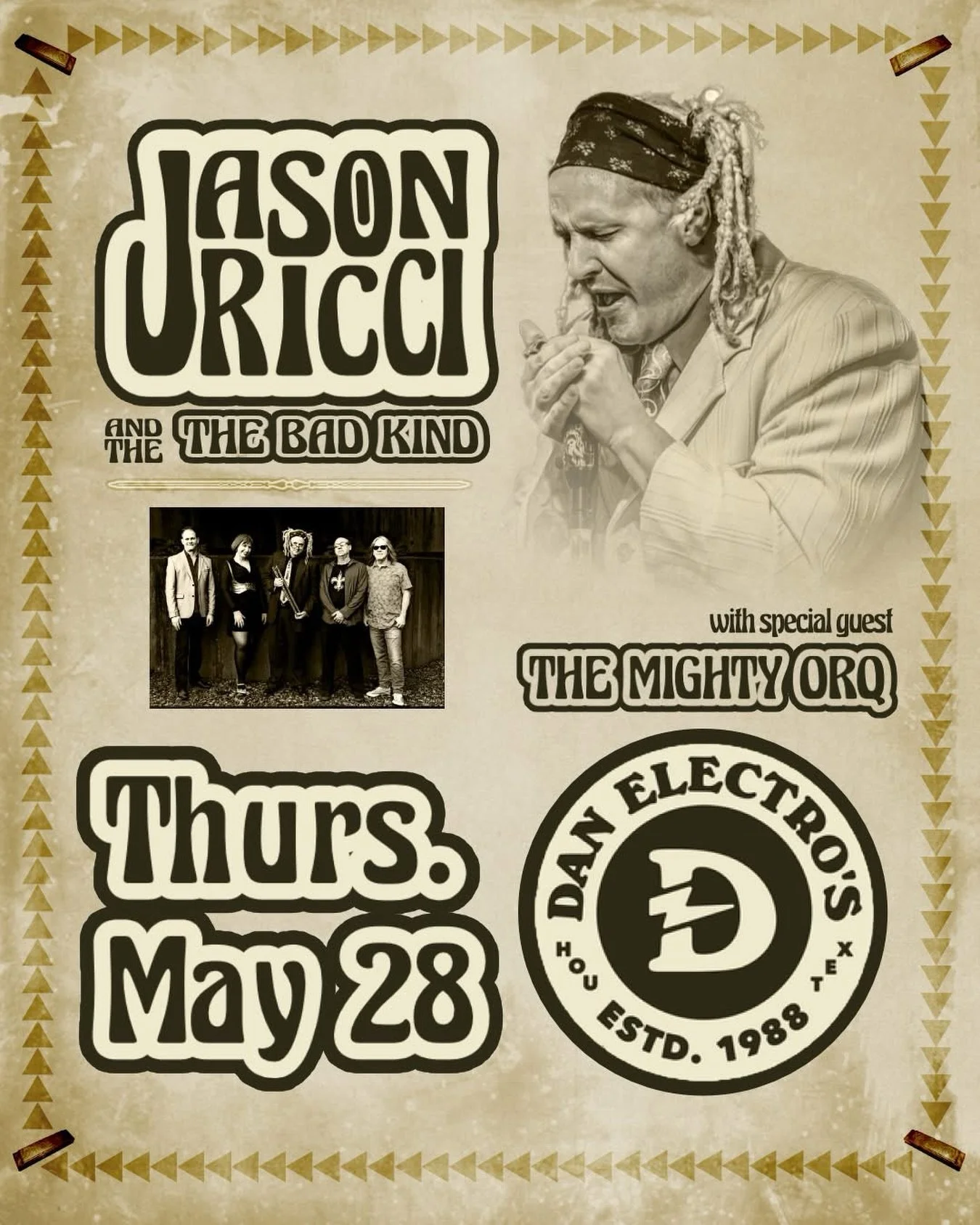 💥MAY 28!💥
Jazzy, funky, bluesy harmonica player, singer, songwriter 
@jasonricci93 
PLUS 
@themightyorq 
GRAB YOUR TIX NOW!!
https://www.stubwire.com/e/38249/jasonriccithebadkindwspecialguestthemightyorq/danelectros/