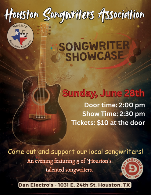 Houston Songwriters Association Showcase 2026