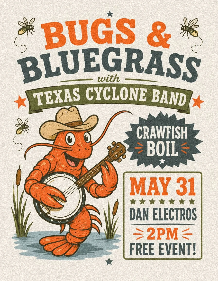 Bugs and Bluegrass with Texas Cyclone Band