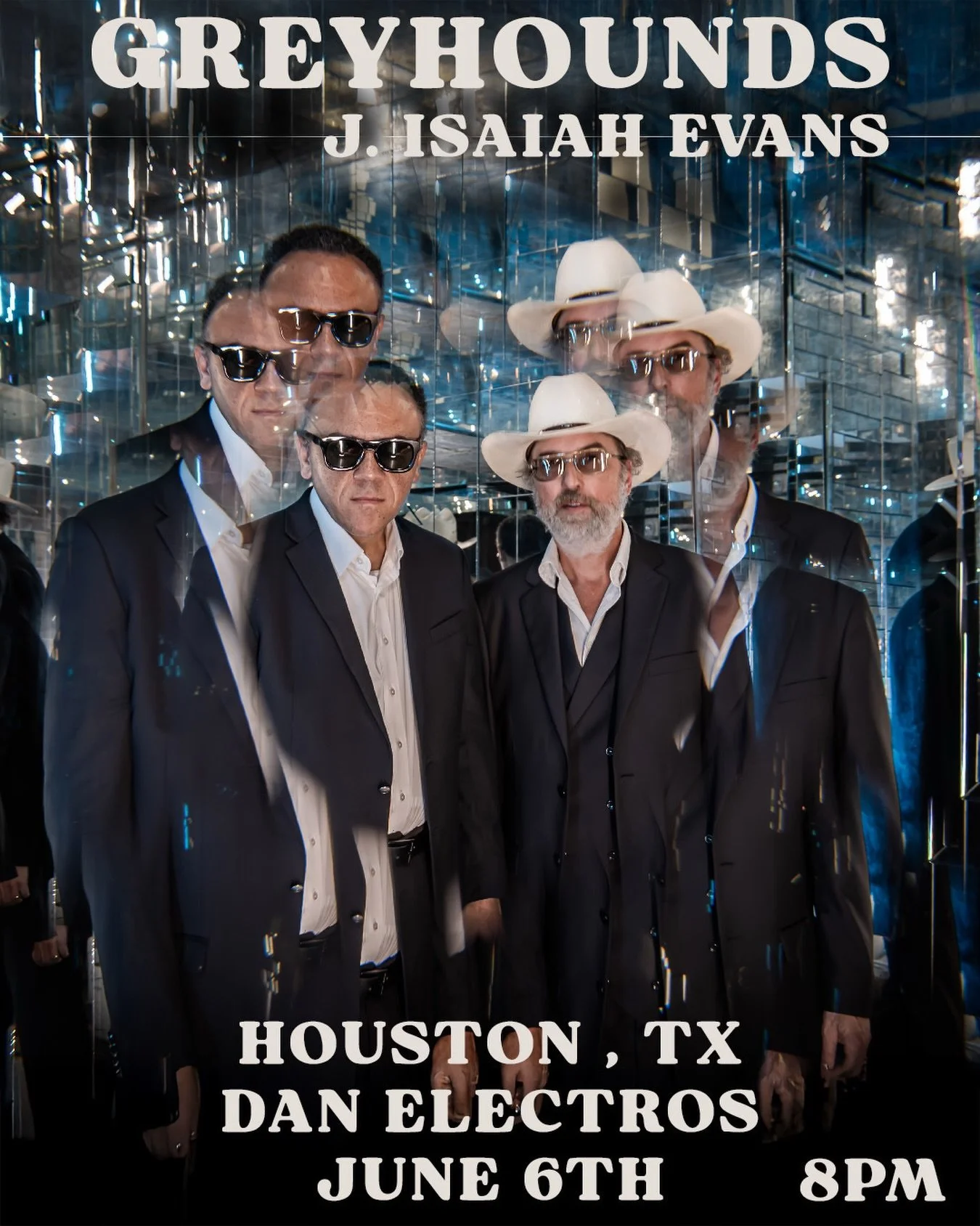Killer must see show at @danelectros / a @saintarnoldbrewing after party.  Doors 8:00.  @j.isaiahevansandthebosstweed 8:00.  @greyhoundsmusic 10:30  #wewanttopartywithyou @splicerecordstx