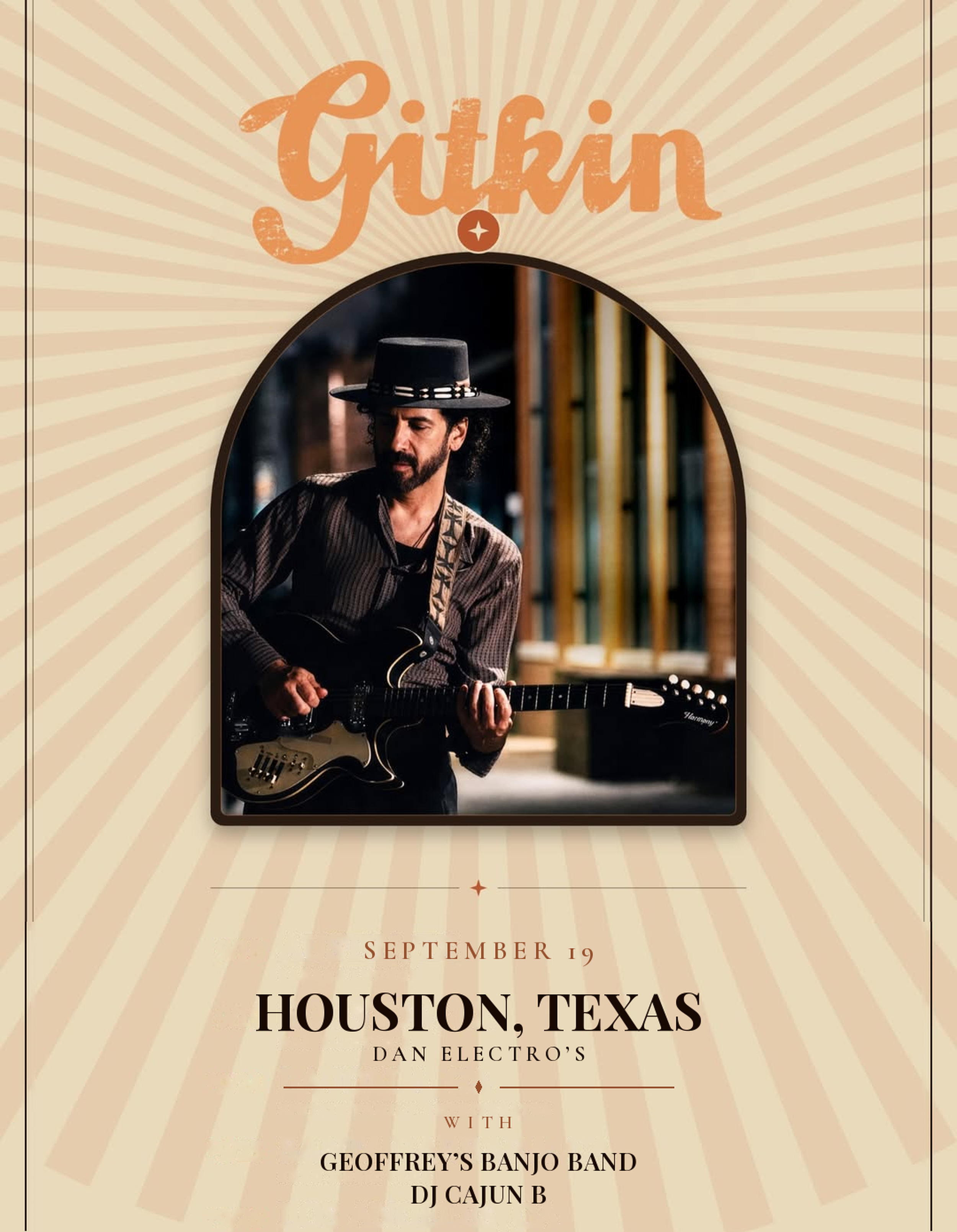 Gitkin + Geoffrey’s Banjo Band + DJ Cajun B