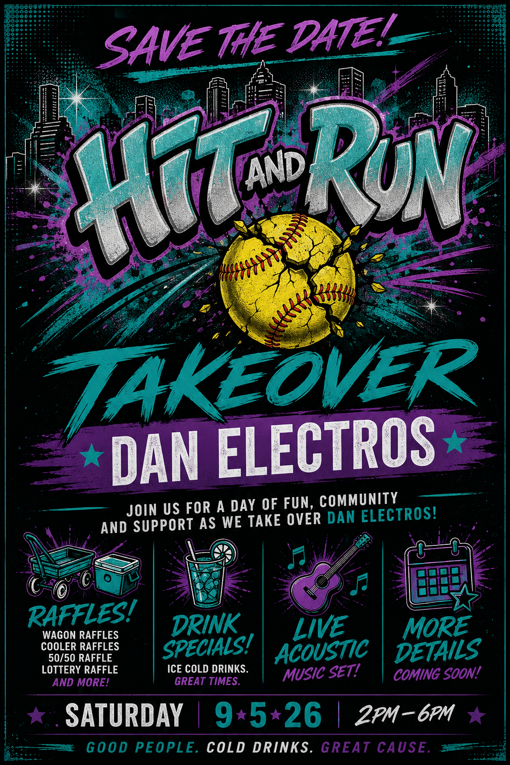 Hit & Run Takeover at Dan Electro’s – World Series Fundraiser