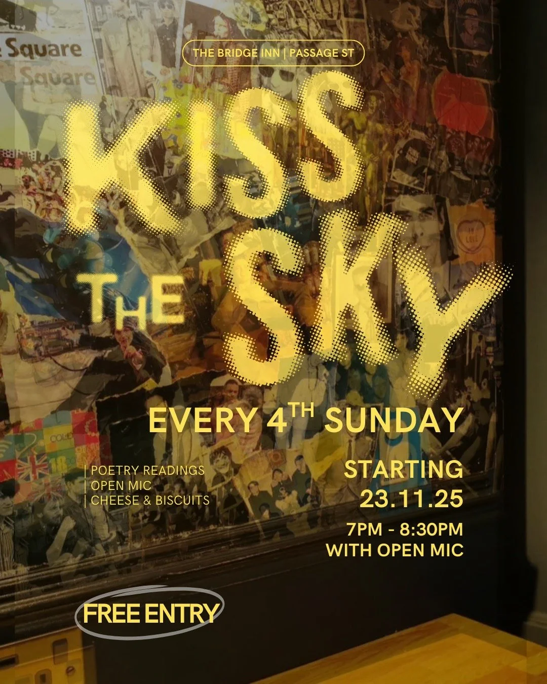 We're an ocean away, but we'll be there in poetic spirit tonight with @bychriscampbell and @kisstheskypoetry for their inaugural event at The Bridge Inn in Bristol!

Poetry, Pints, &amp; Cheese + Biscuit lovers in the UK, be sure to show up, show out