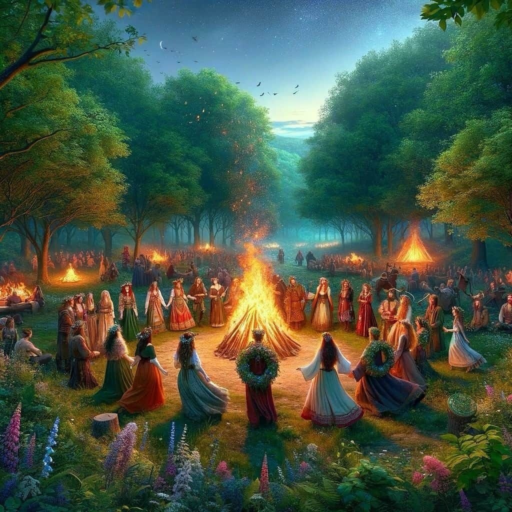 Celebrating Beltane! 🌸🔥

May kicks off with the vibrant celebration of Beltane on the first of the month. This ancient festival marks the midpoint between spring equinox and summer solstice, embodying the peak of spring and the perfect fusion of fe