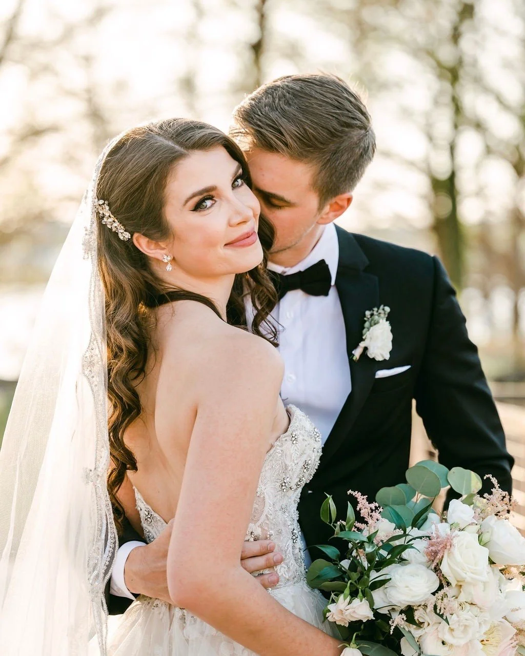 Obsessed with them 😍

Hair by LUX artist - @hair_by_ash7
Makeup by LUX artist - @alexfquiroz
Venue - @campusonlakeaustin
Planner - @bbfaustin
Photographer - @claire_risingoakimages
Videographer - @awesome.videography
Floral - @exquisitepetals
Cake -